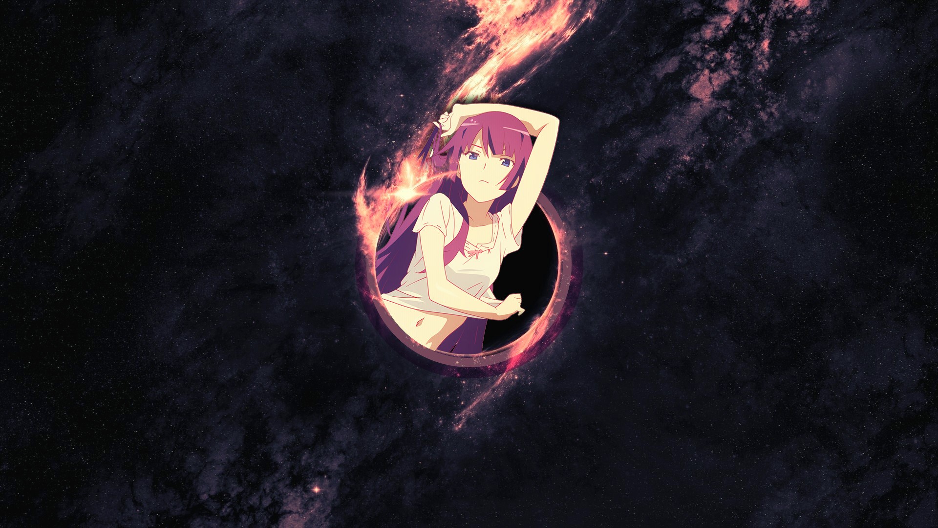 Senjougahara Hitagi from Monogatari Series HD Wallpaper