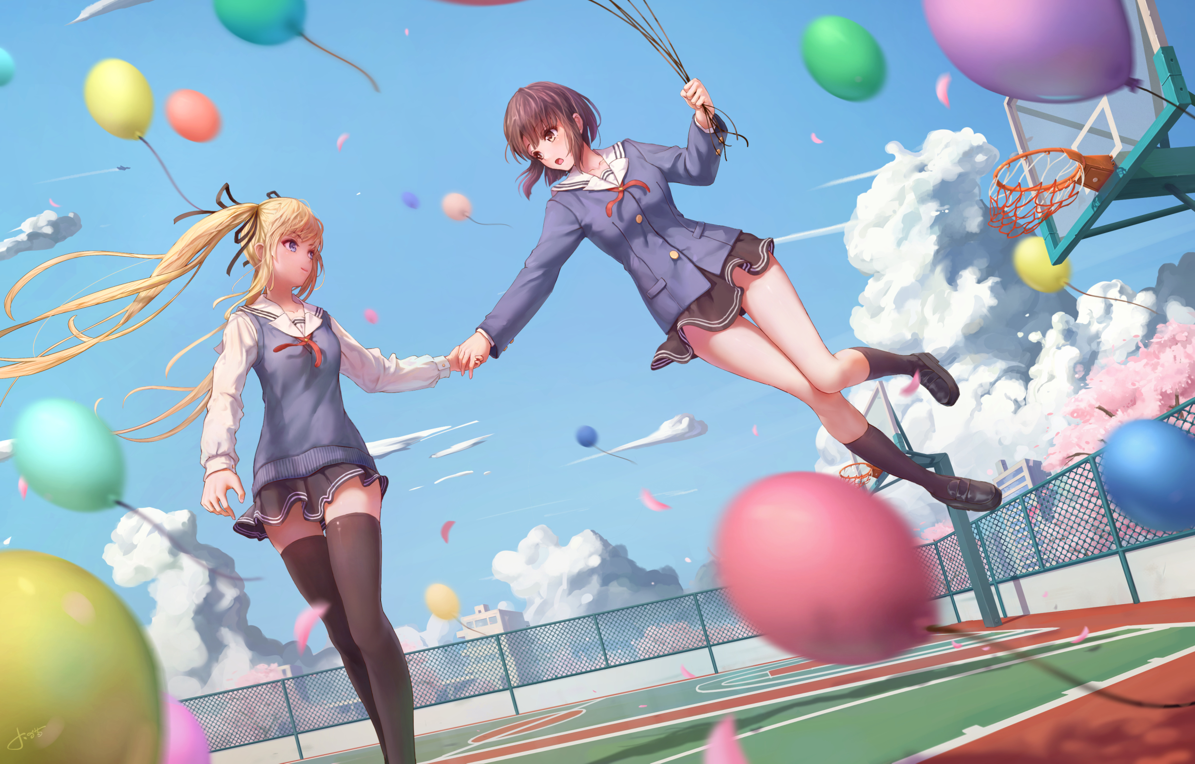 Eriri Spencer Sawamura and Megumi Kato from Saekano HD Wallpaper