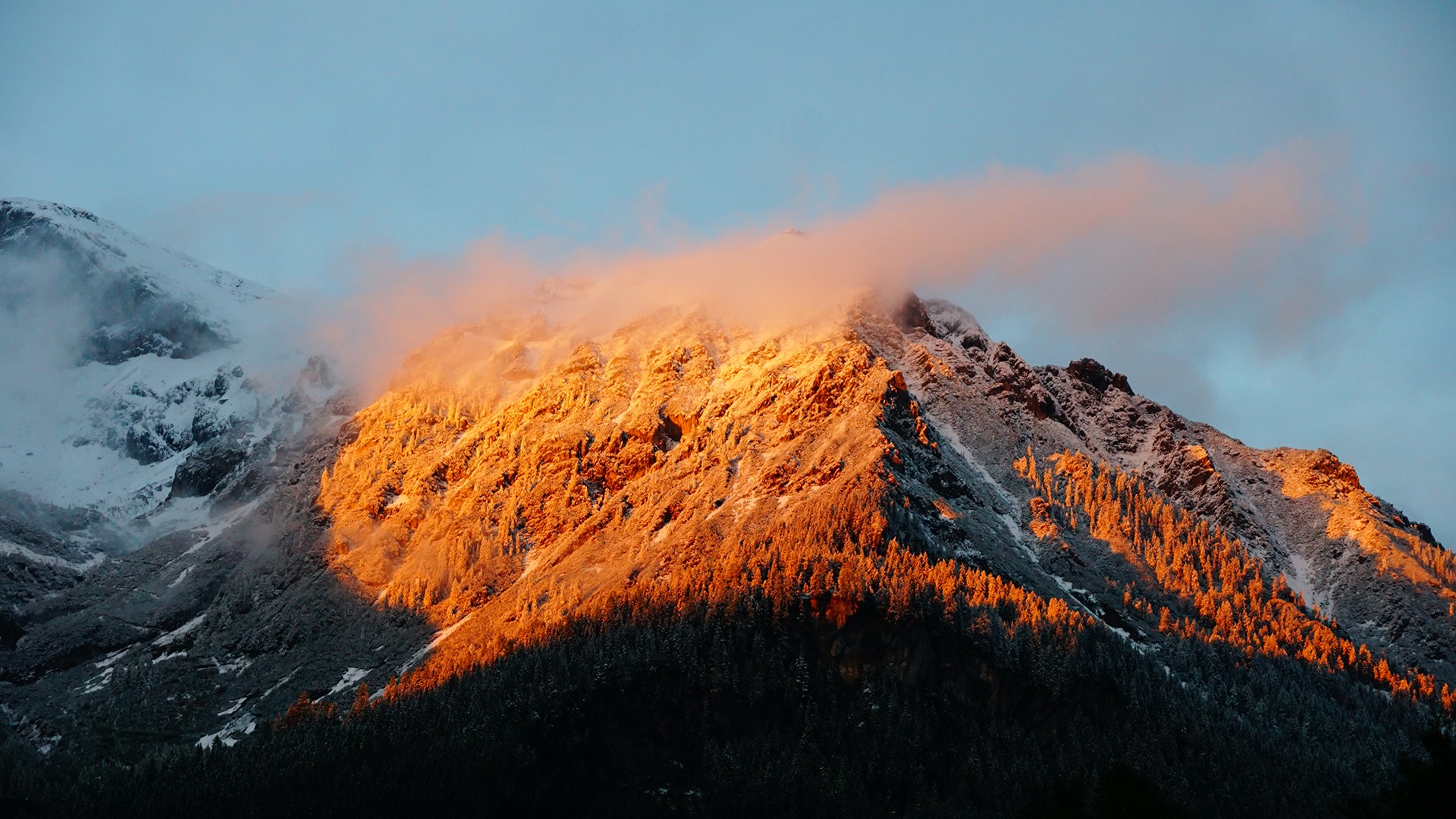 mountains, clouds, photography HD Wallpaper