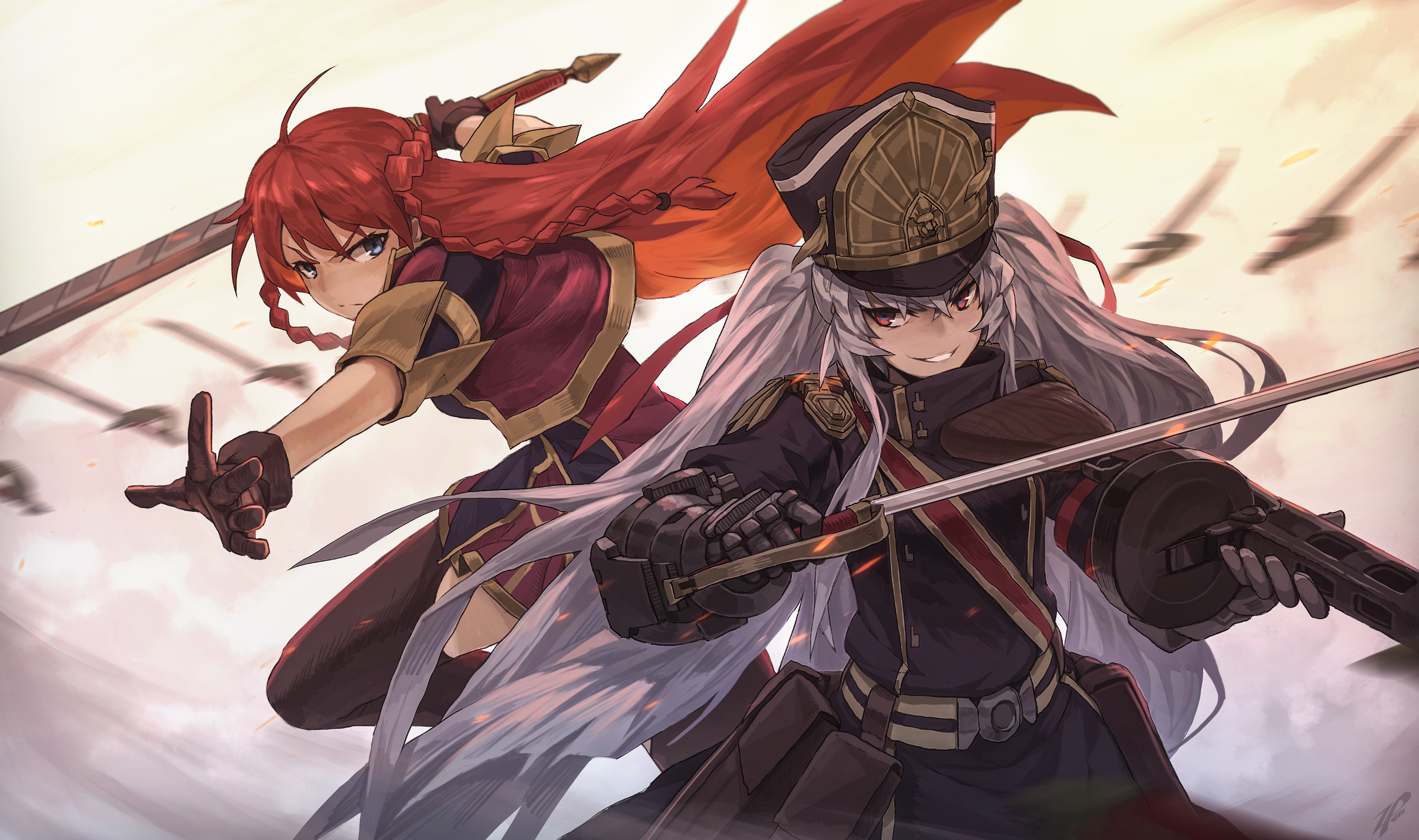 Selesia Yupitiria and Gunpuku No Himegimi from Re:CREATORS HD Wallpaper