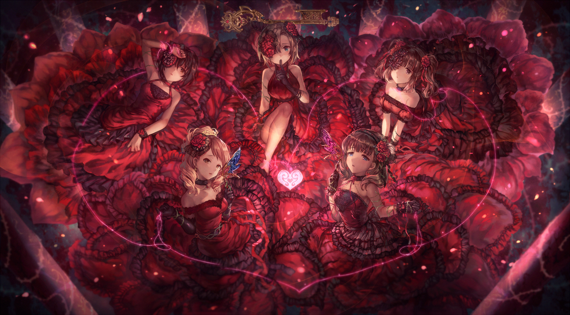 Houjou Karen, Ogata Chieri, Sakuma Mayu, Kohinata Miku, Tanaka Rina from THE iDOLM@STER: Cinderella Girls HD Wallpaper