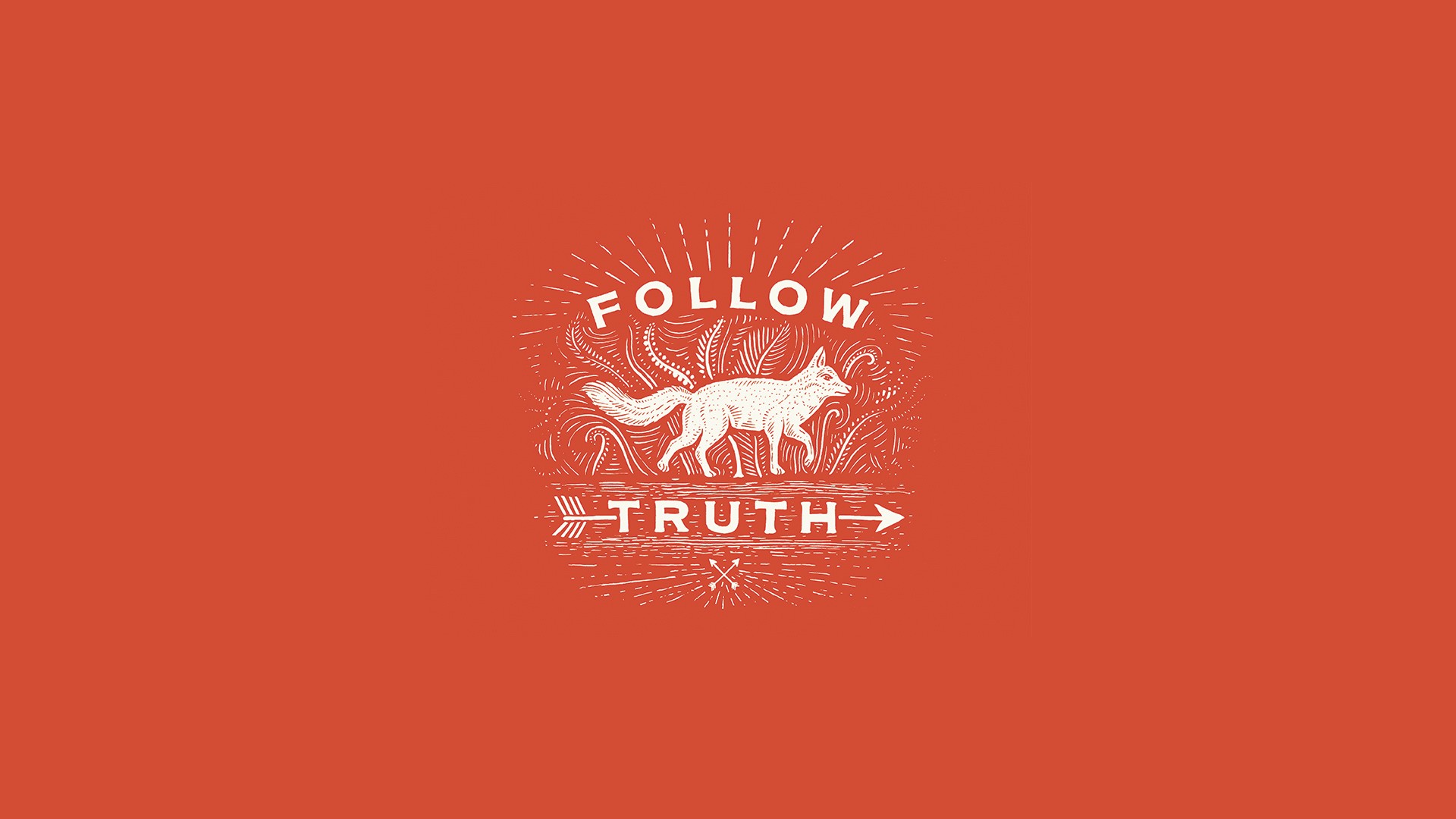 Follow Truth fox illustration HD Wallpaper