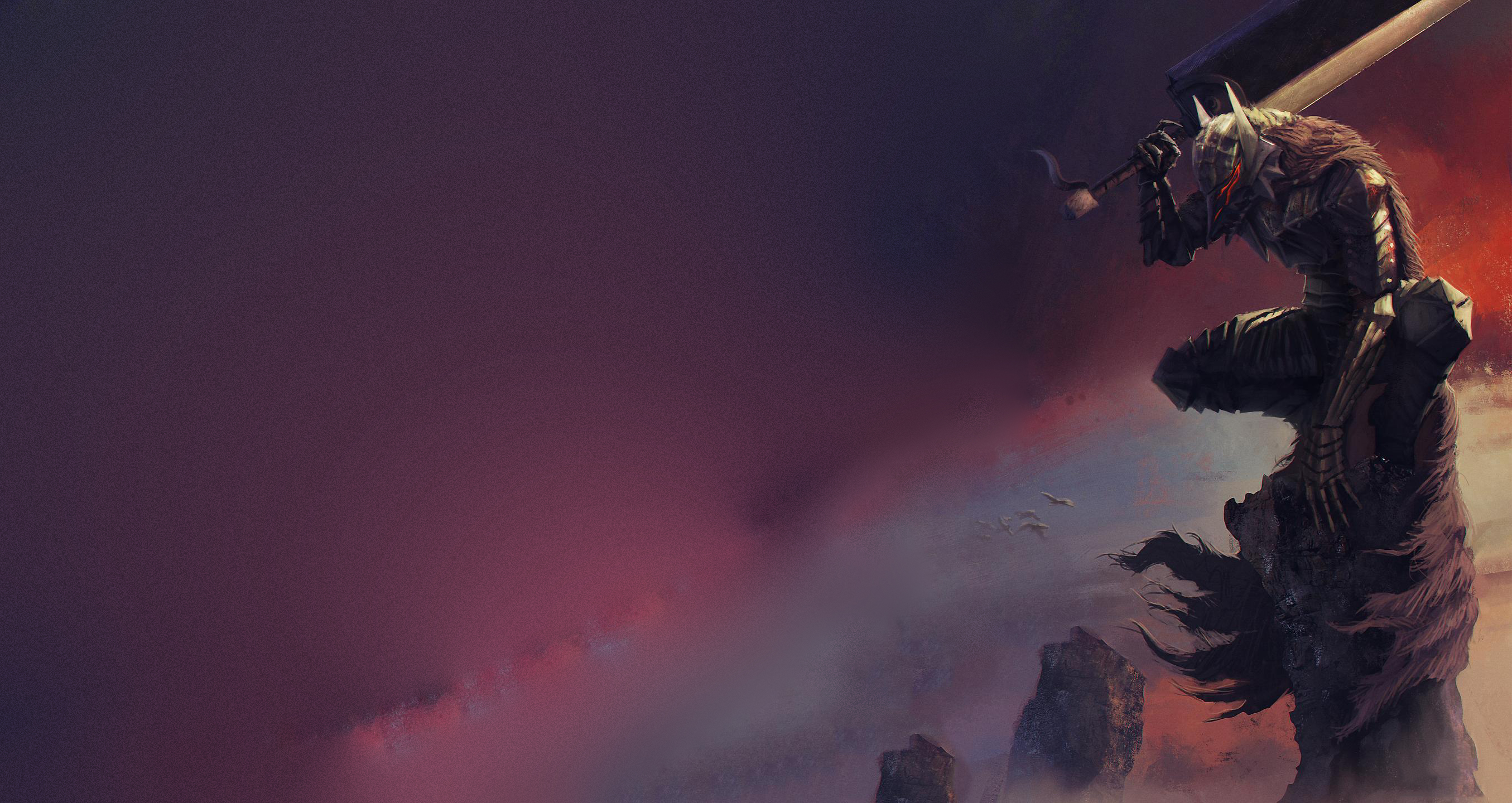 Guts from Berserk in armor holding a large sword HD Wallpaper