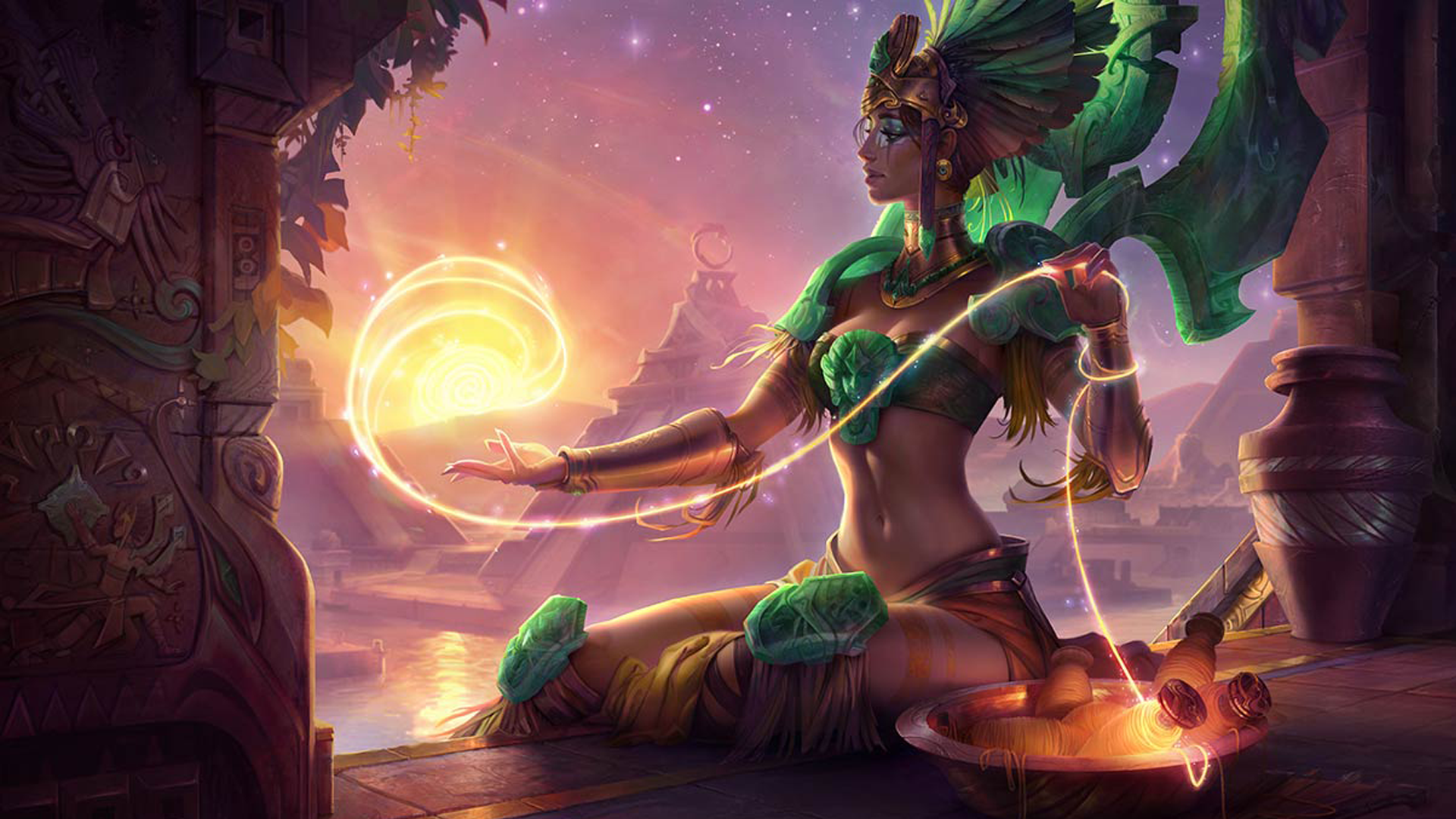 Karma from League of Legends on Summoner's Rift HD Wallpaper