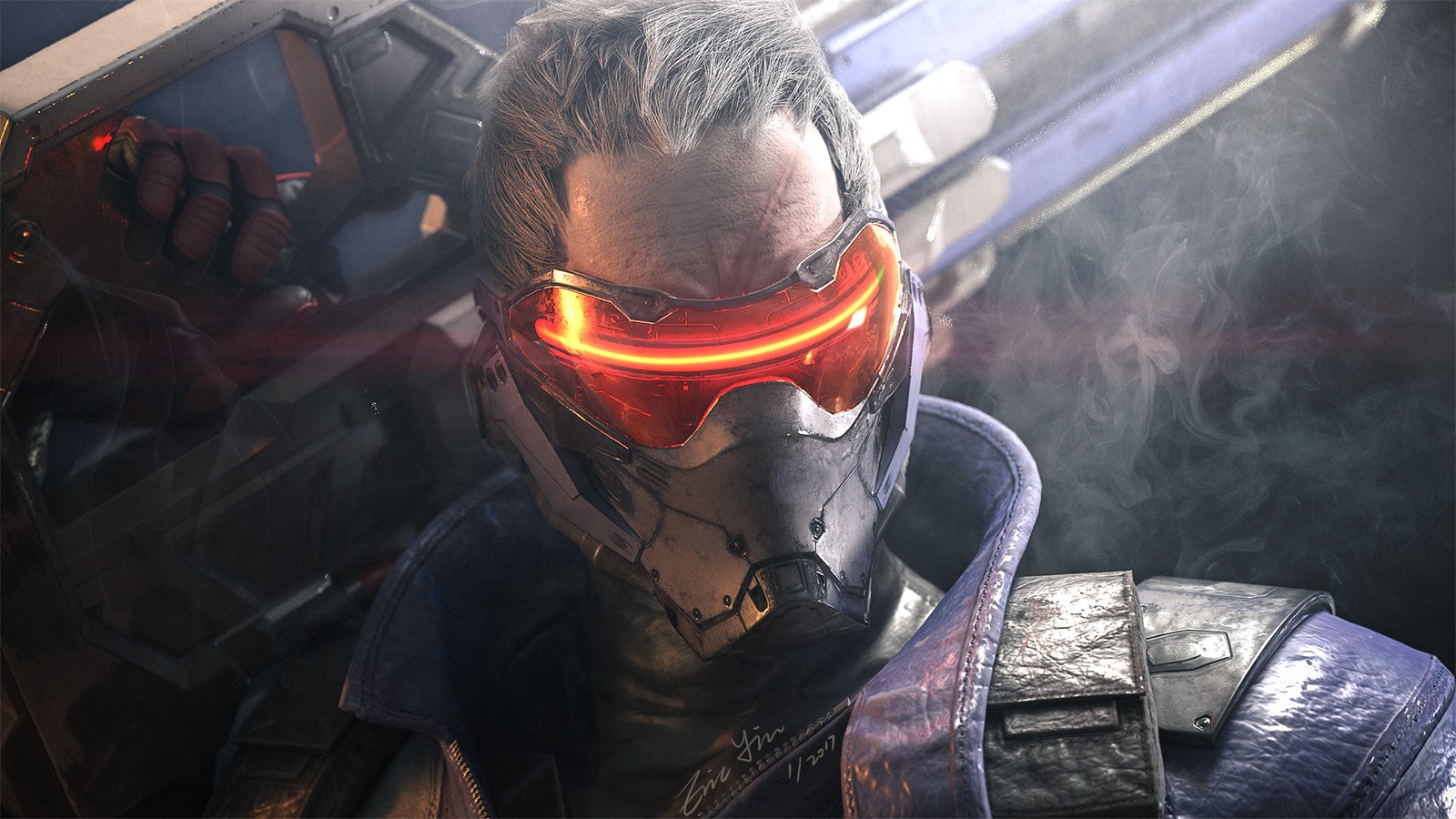 Soldier: 76 from Overwatch HD Wallpaper
