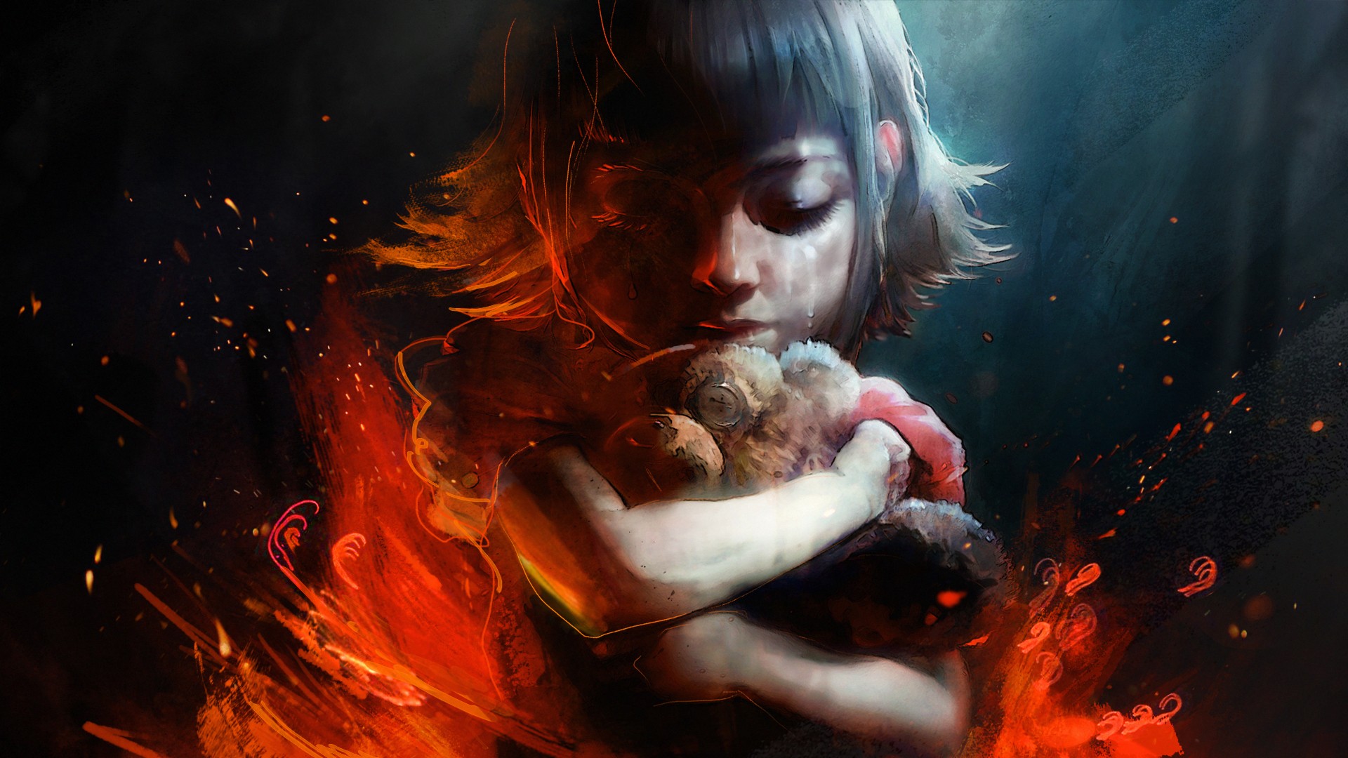 Annie from League of Legends with Tibbers HD Wallpaper