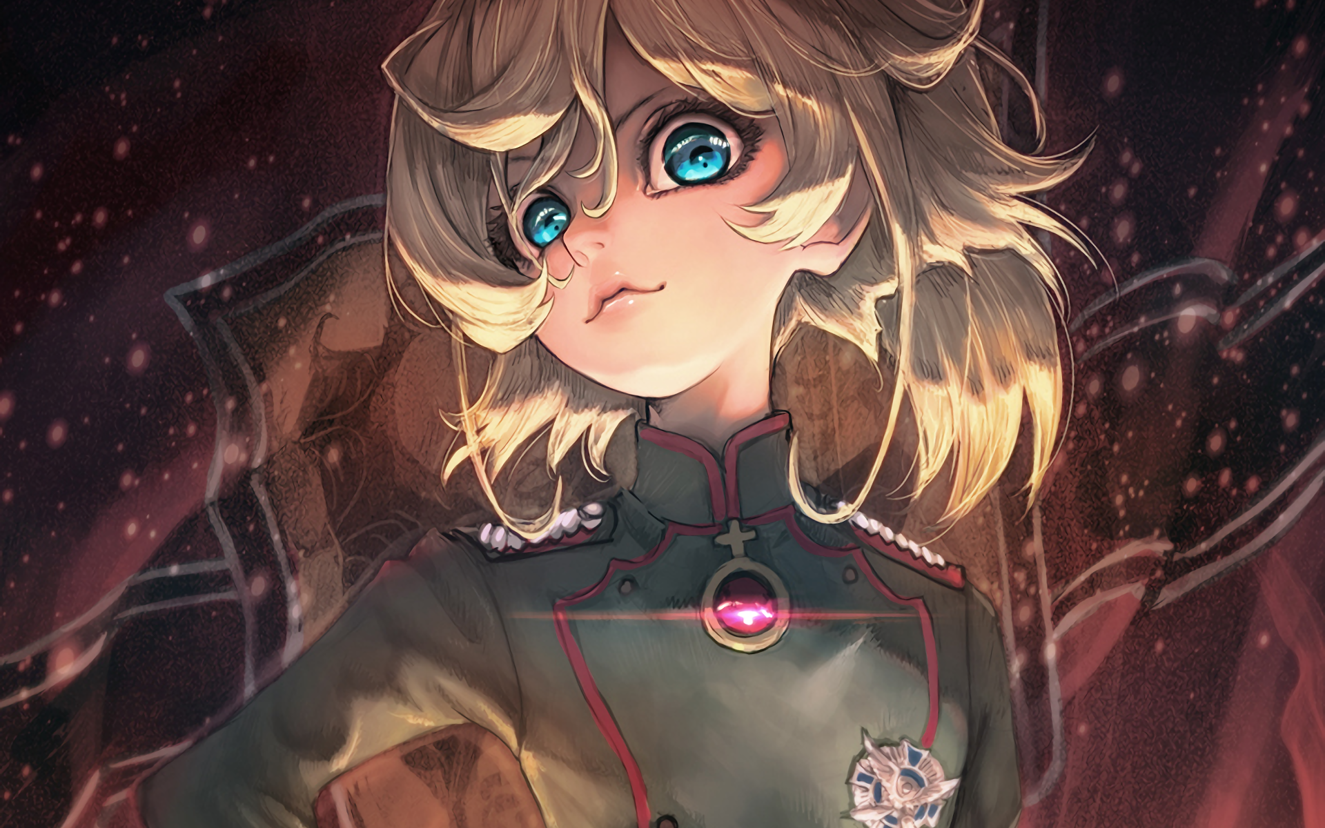 artwork, Tanya Degurechaff, anime, anime girls, Youjo Senki HD Wallpaper