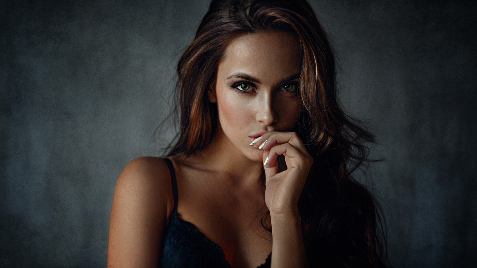 Portrait of Kseniya Klimenko by Georgy Chernyadyev HD Wallpaper