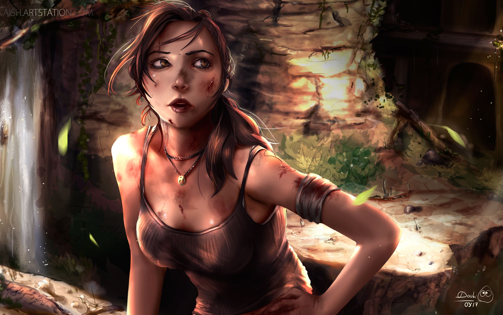 Lara Croft from Tomb Raider HD Wallpaper
