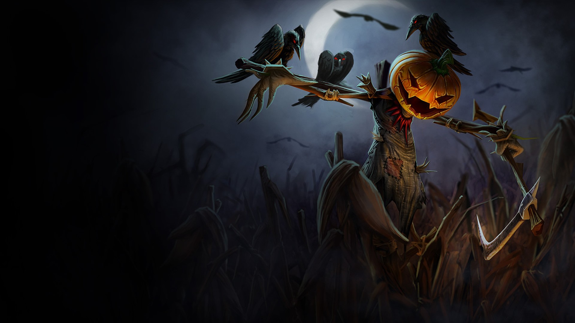 Fiddlesticks from League of Legends Halloween skin HD Wallpaper