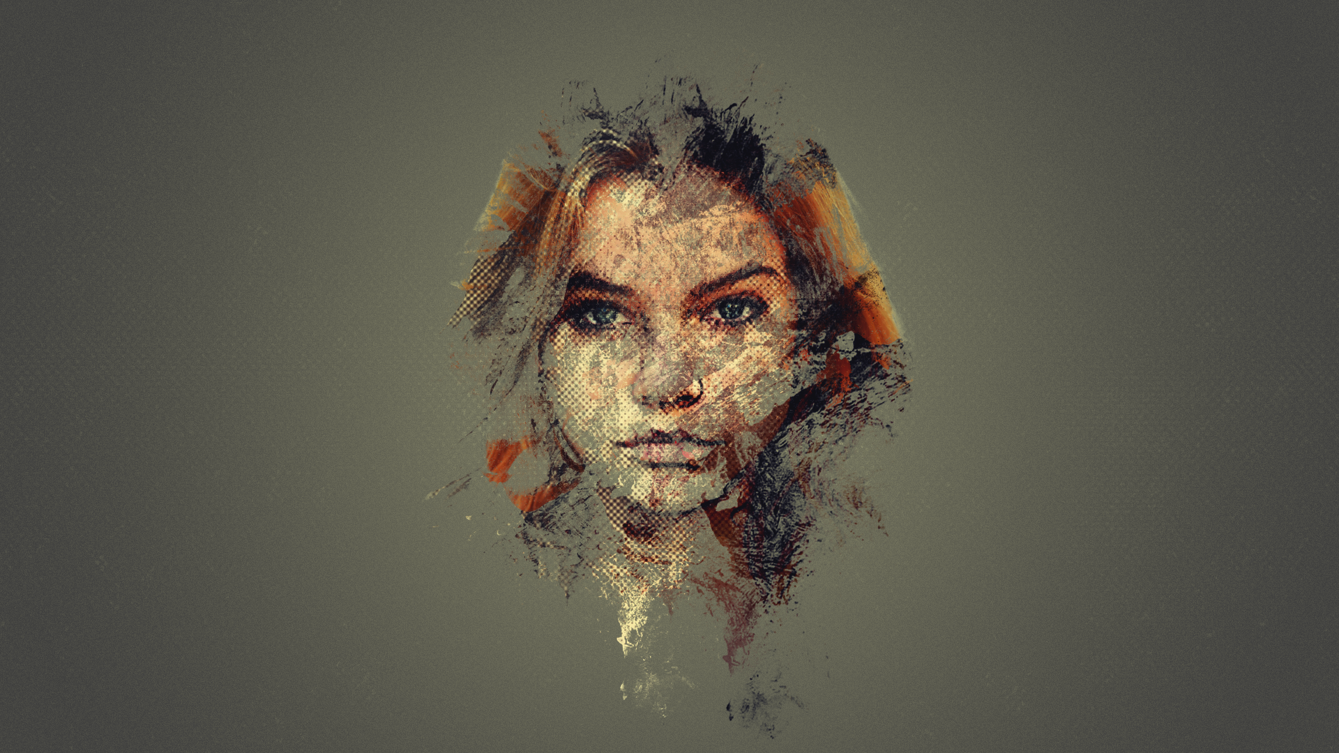Abstract portrait of Barbara Palvin HD Wallpaper