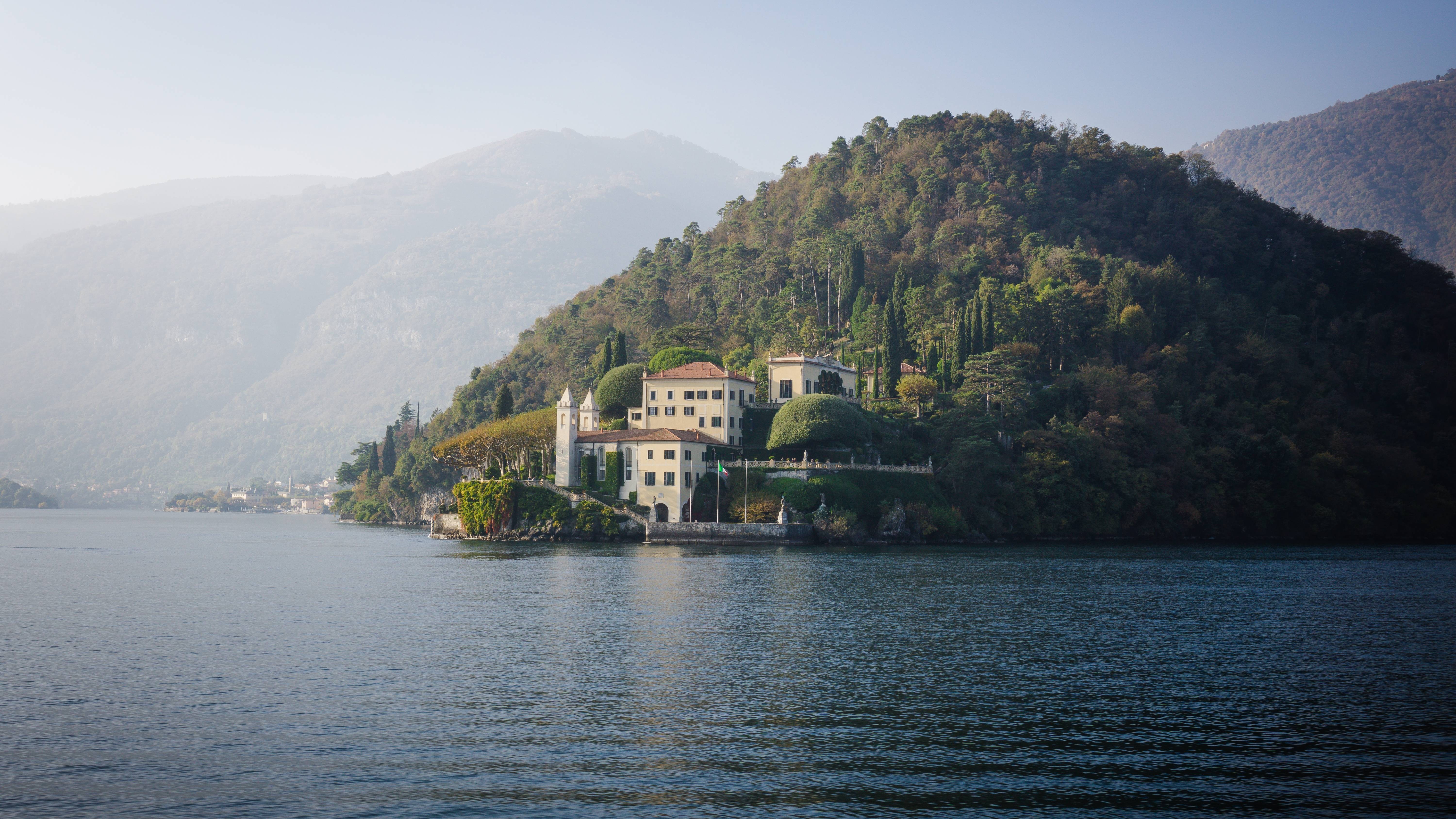 Villa del Balbianello on Lake Como, Italy HD Wallpaper