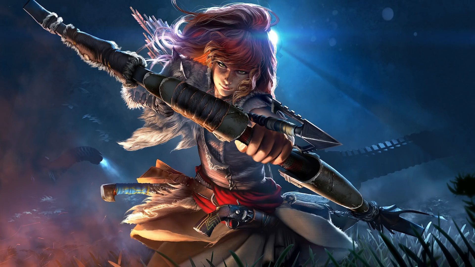 Aloy from Horizon Zero Dawn with bow HD Wallpaper