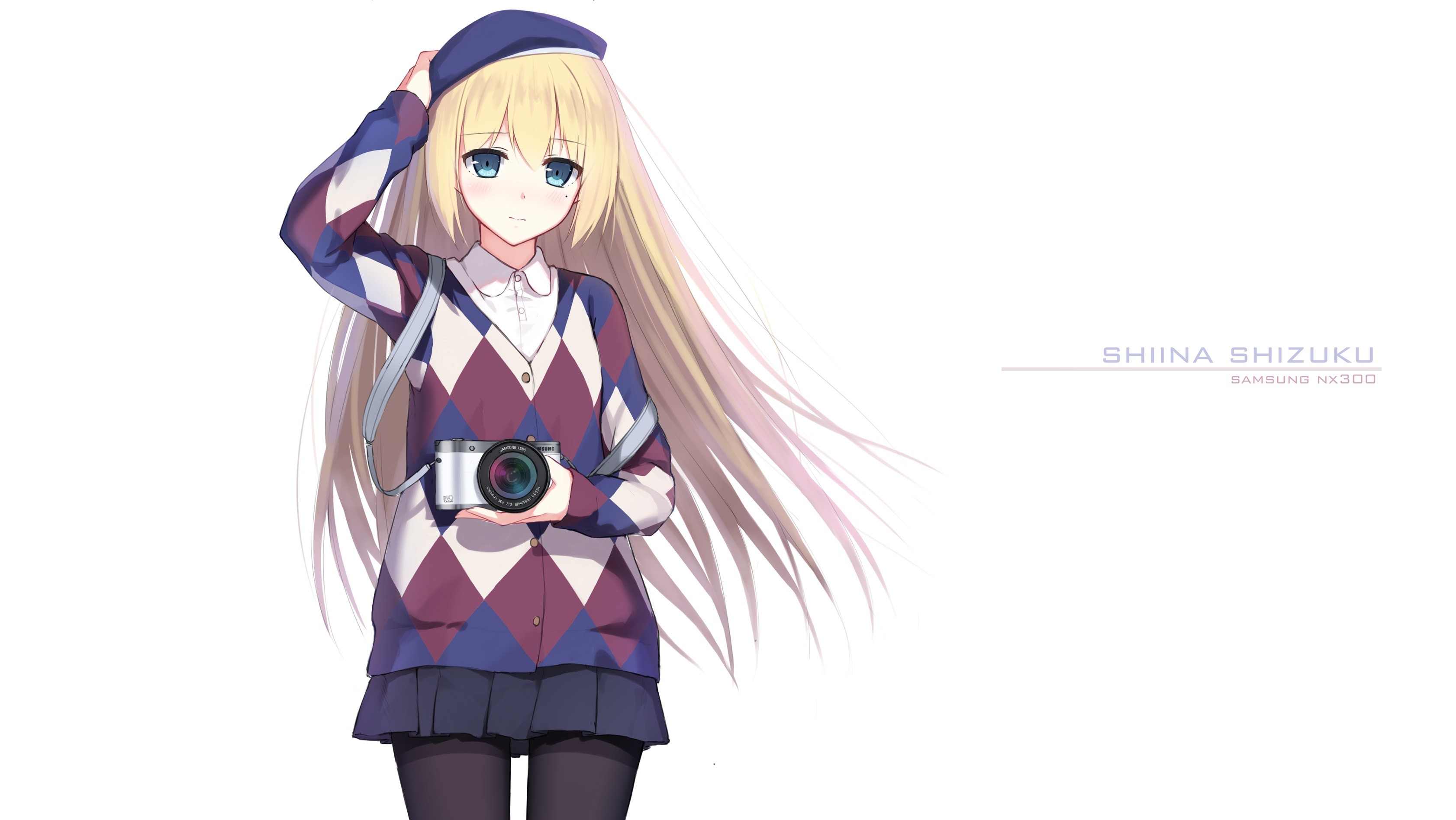 Shiina Shizuku with Samsung NX300 camera HD Wallpaper