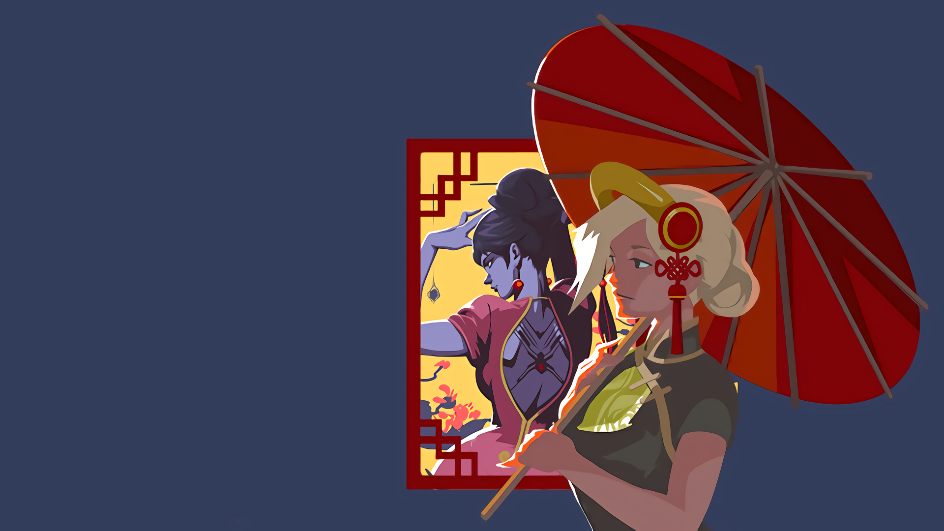Widowmaker and Mercy from Overwatch HD Wallpaper