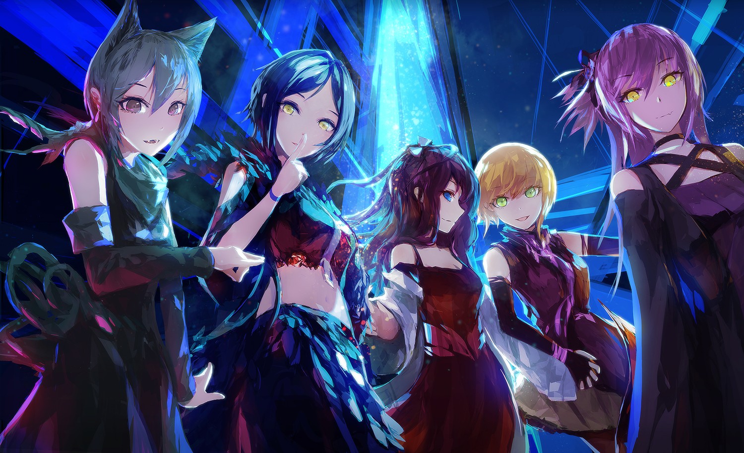 Anime girls from THE iDOLM@STER: Cinderella Girls HD Wallpaper