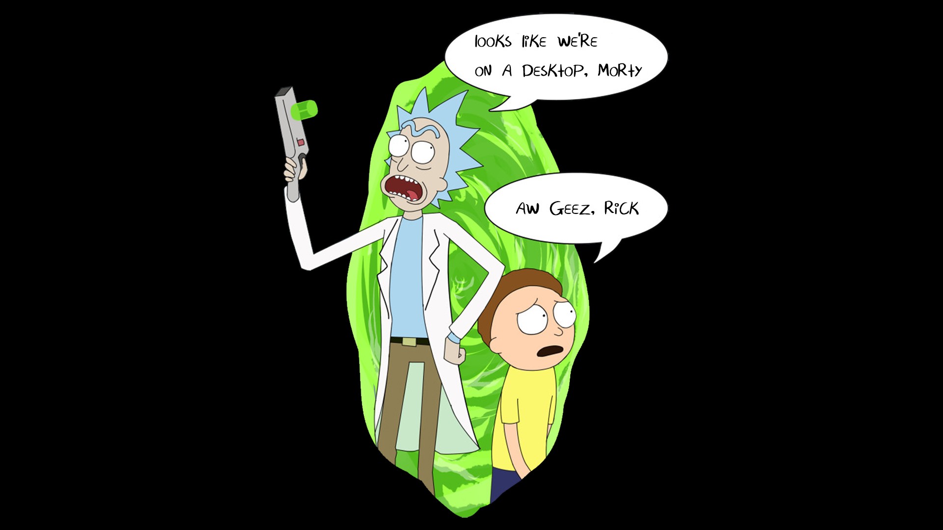 cartoon, Morty Smith, Rick Sanchez, Rick and Morty HD Wallpaper