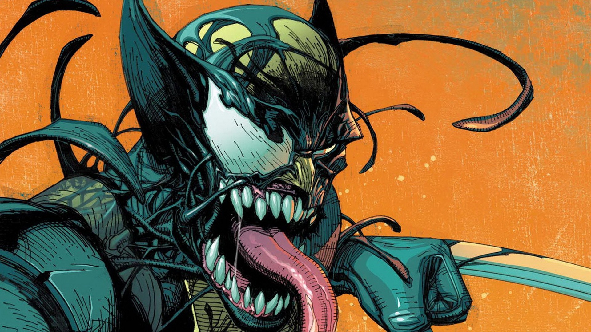 Venom Wolverine from Marvel Comics HD Wallpaper