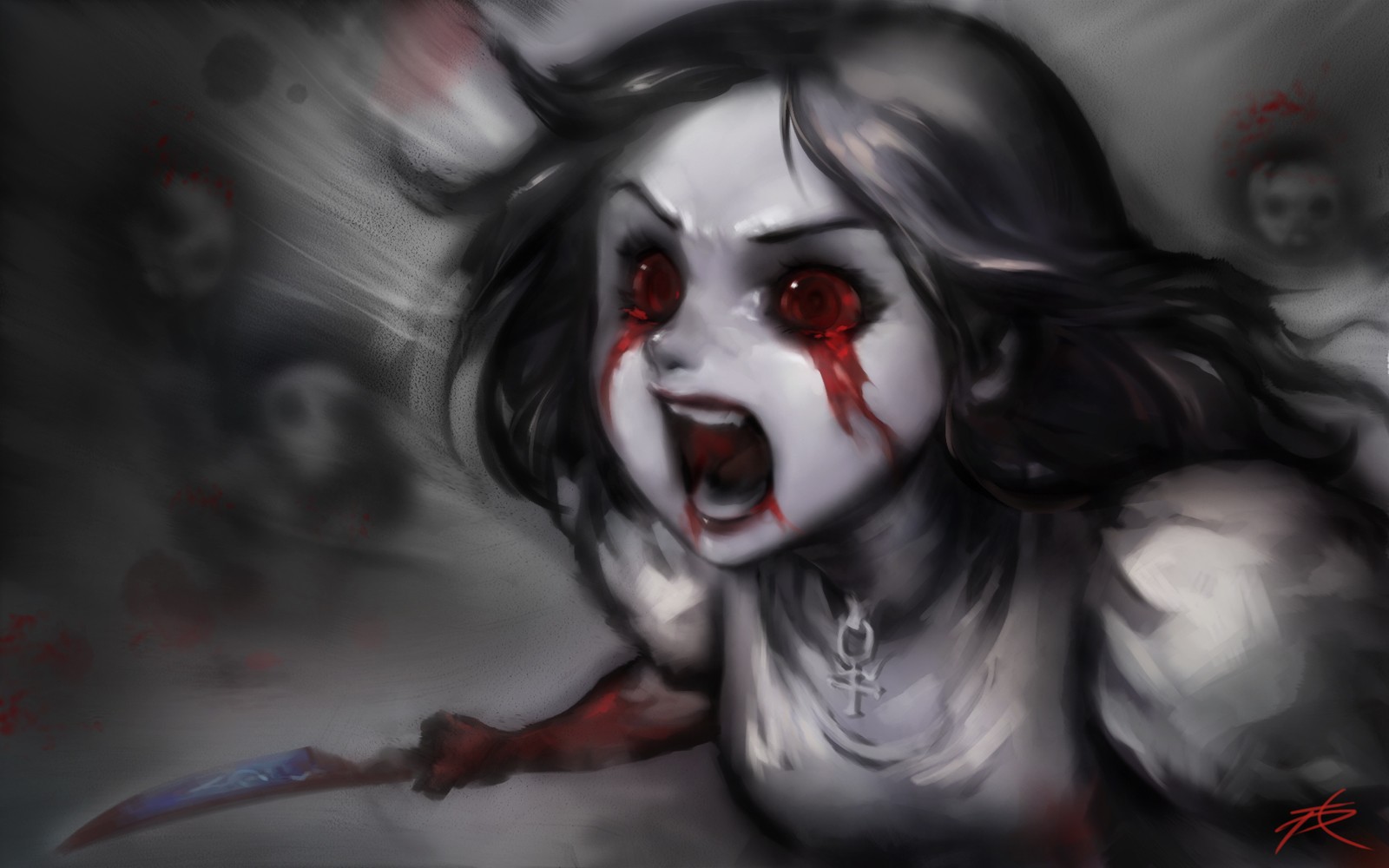 Alice from Alice: Madness Returns with knife HD Wallpaper