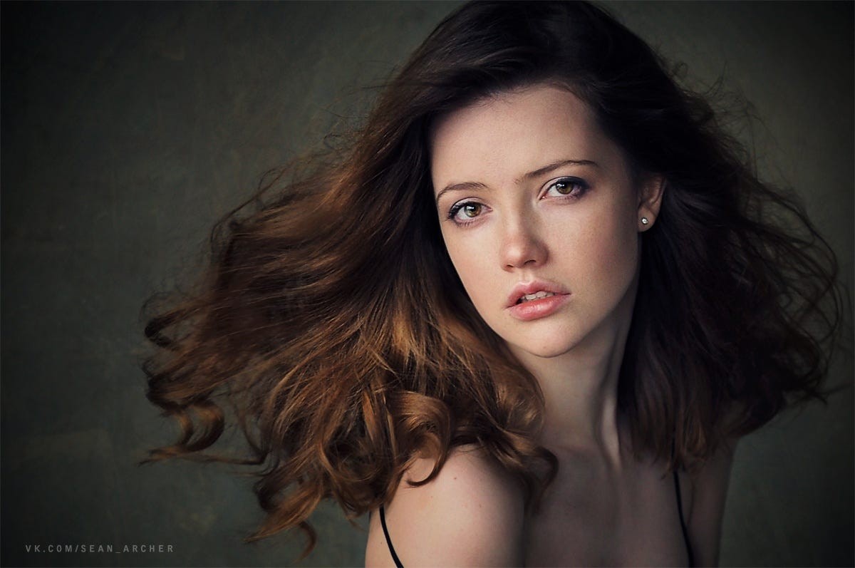 Nadya, brunette model HD Wallpaper