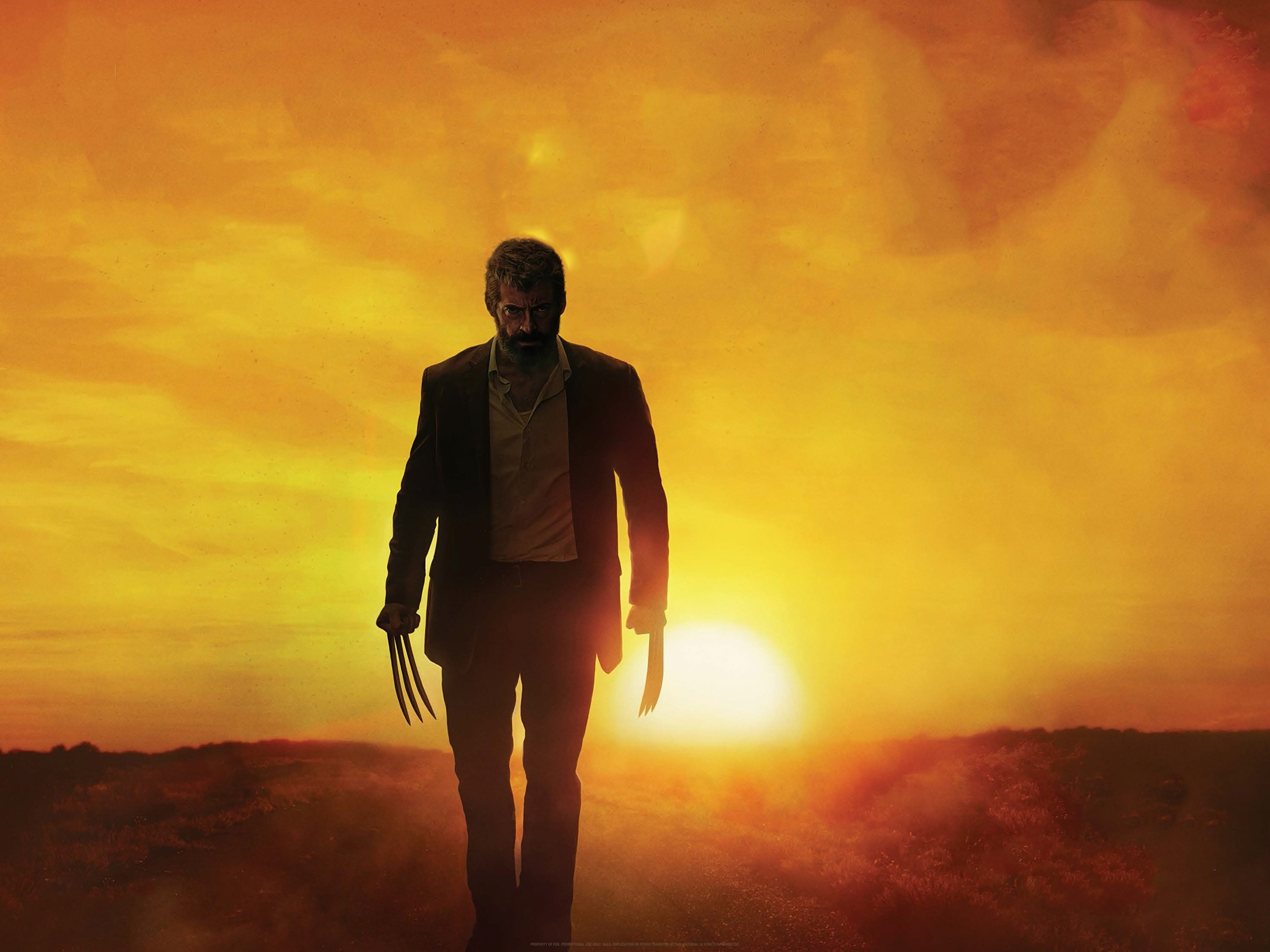 Logan from Logan (2017) with adamantium claws HD Wallpaper