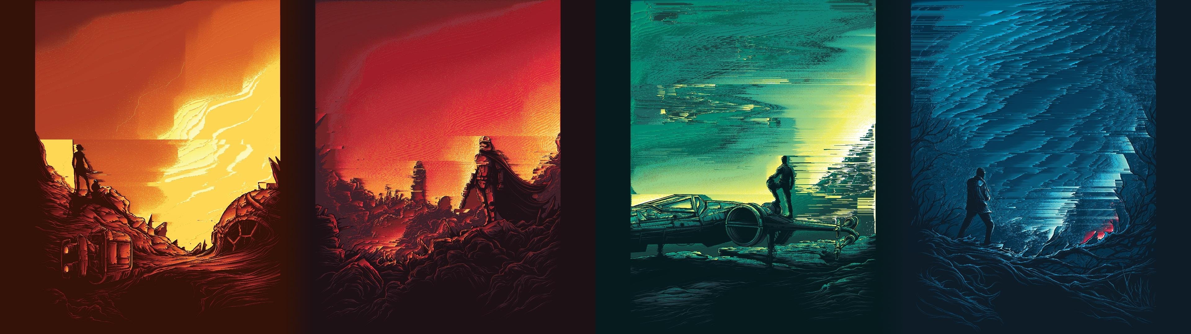 Star Wars: The Force Awakens posters HD Wallpaper