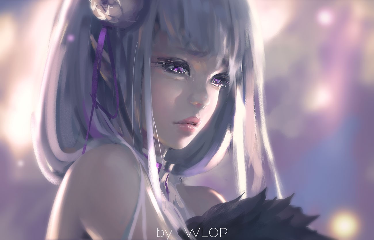 Emilia from Re: Zero HD Wallpaper