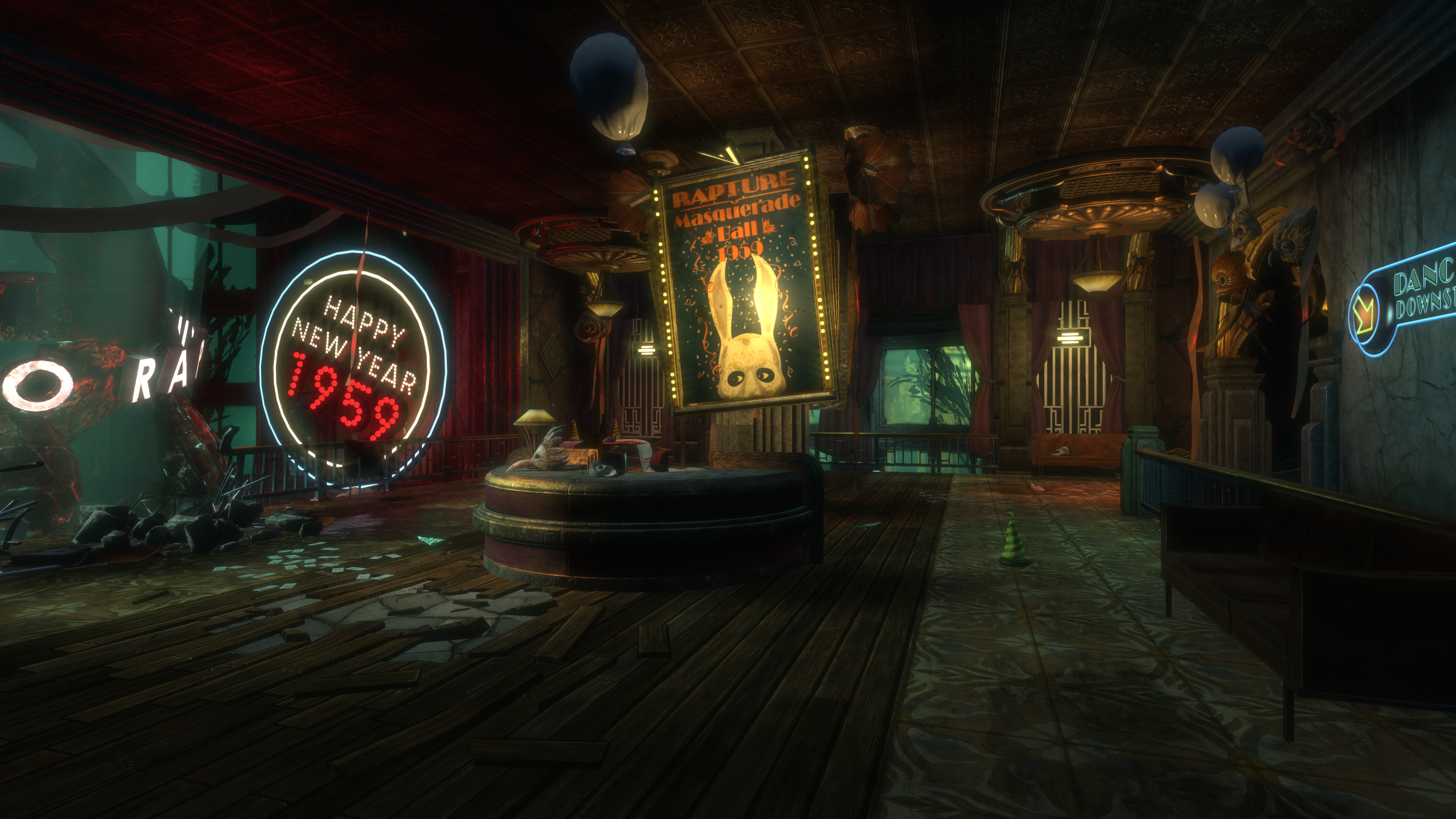 Rapture Masquerade Hall from BioShock HD Wallpaper