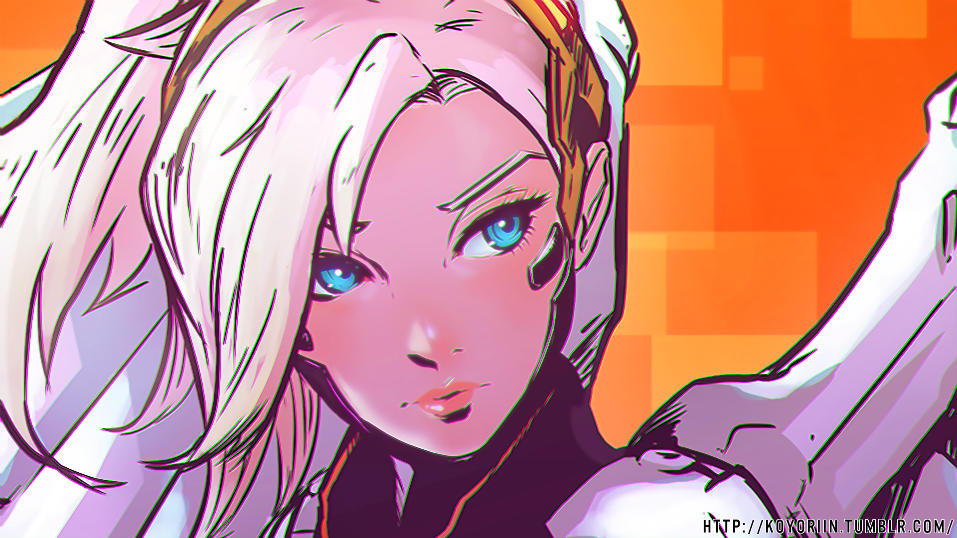 Mercy from Overwatch HD Wallpaper