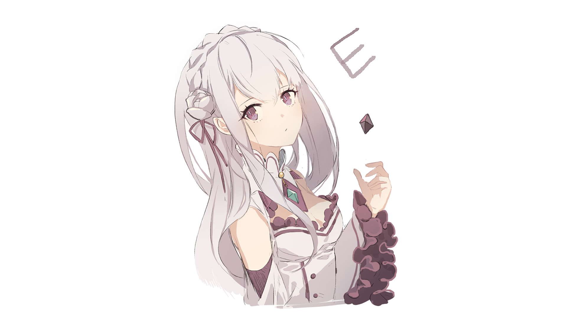 Emilia from Re:Zero HD Wallpaper