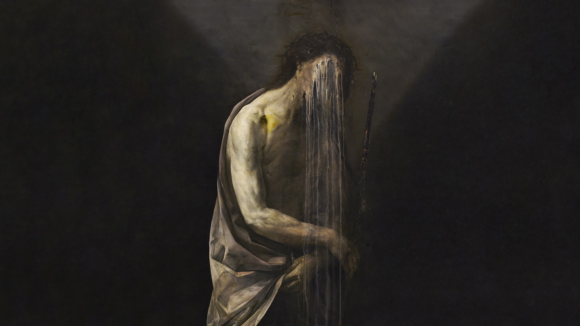 oil painting, depressing, painting, Nicola Samori, horror, sadness HD Wallpaper