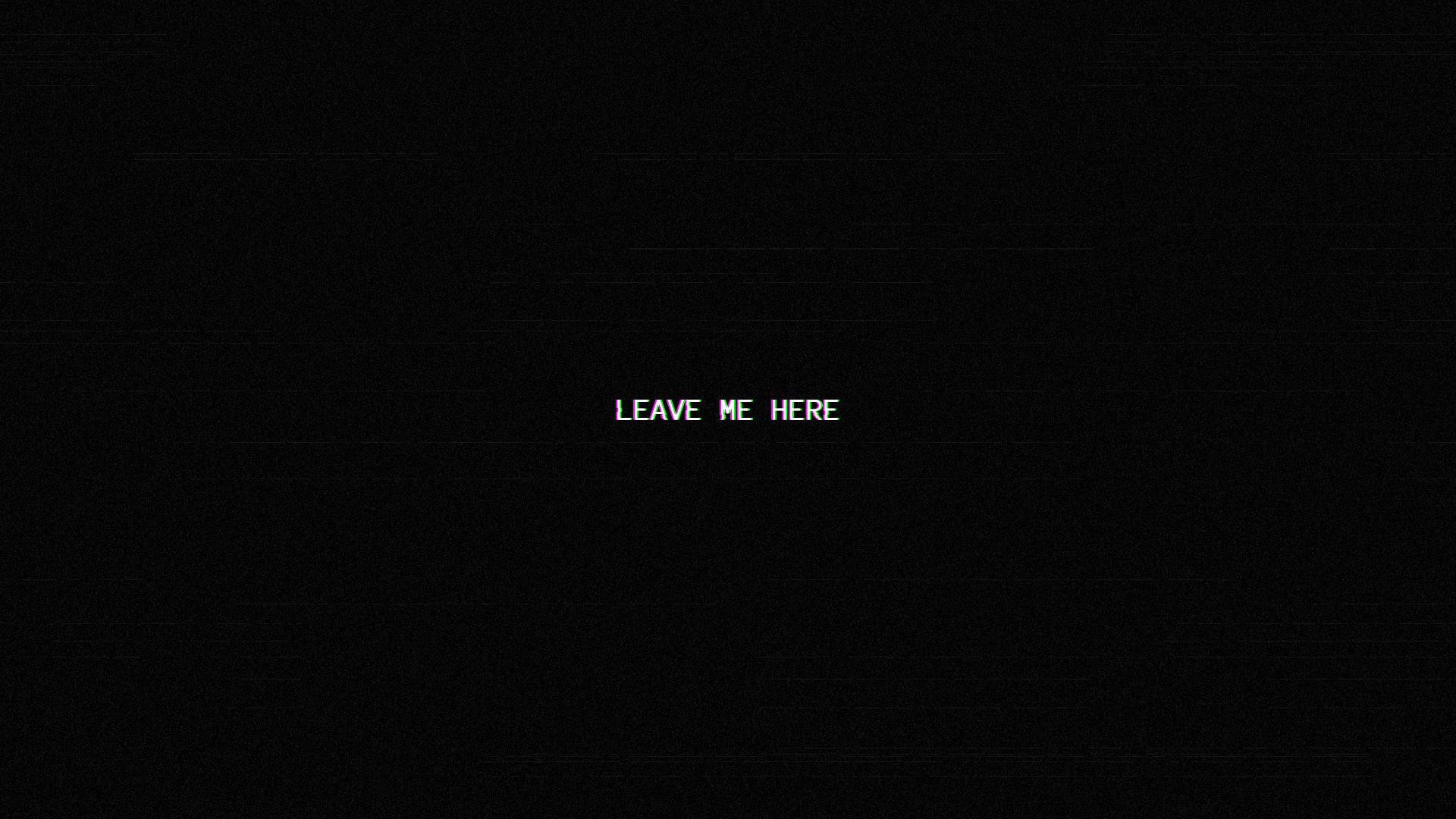 Distorted text on black background HD Wallpaper