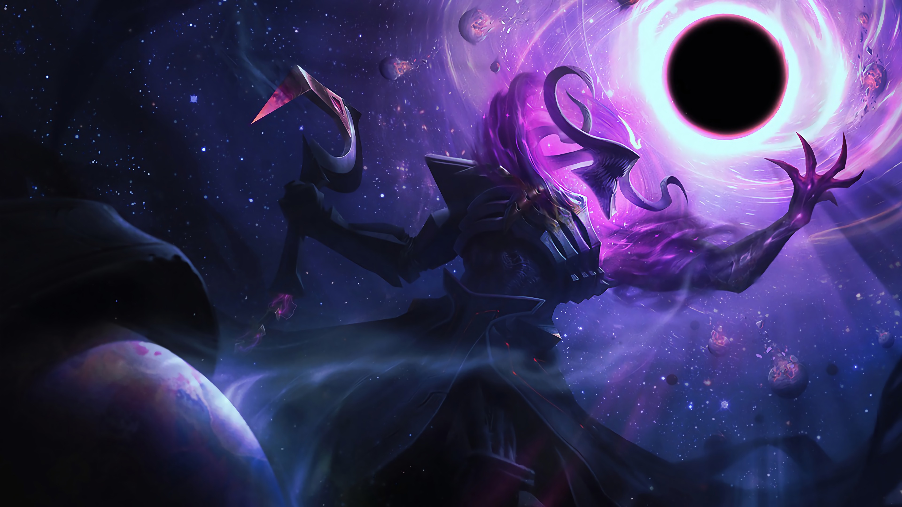 Thresh from League of Legends in space HD Wallpaper