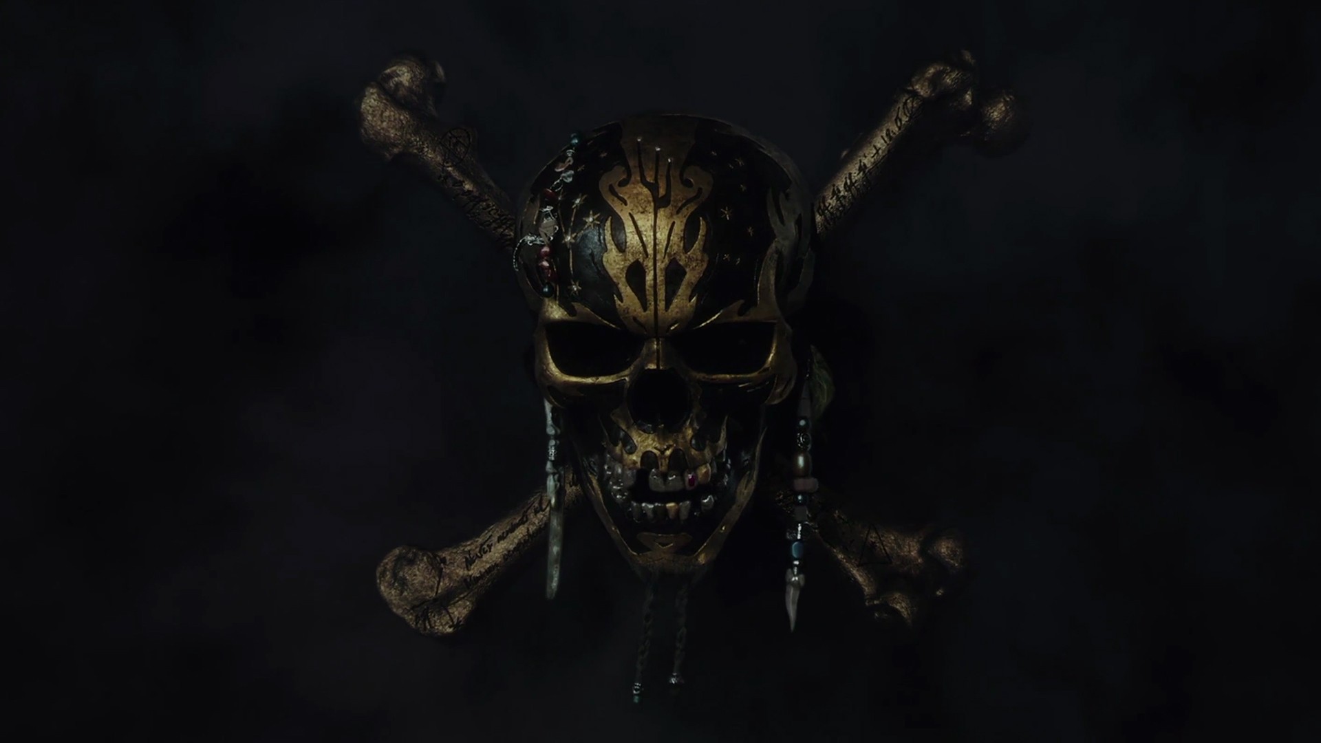 Jack Sparrow's Skull from Pirates of the Caribbean HD Wallpaper
