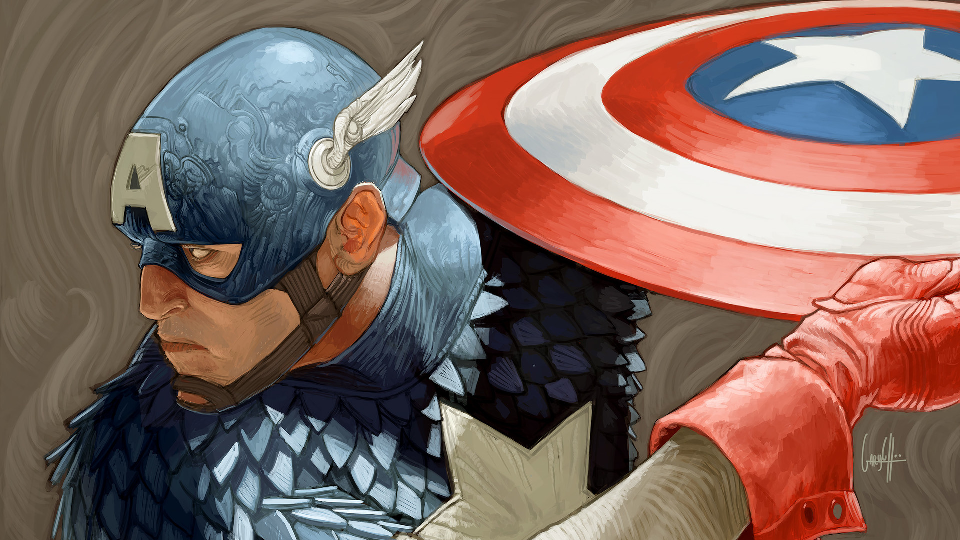Captain America from Marvel Comics HD Wallpaper