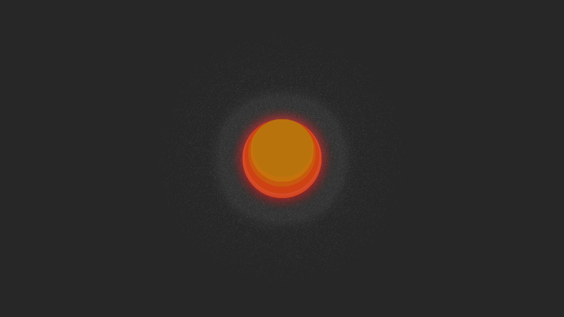 Minimalist Sun in Space HD Wallpaper