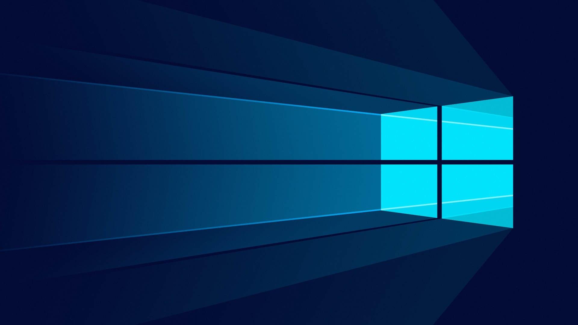 Windows 10 logo abstract blue light HD Wallpaper