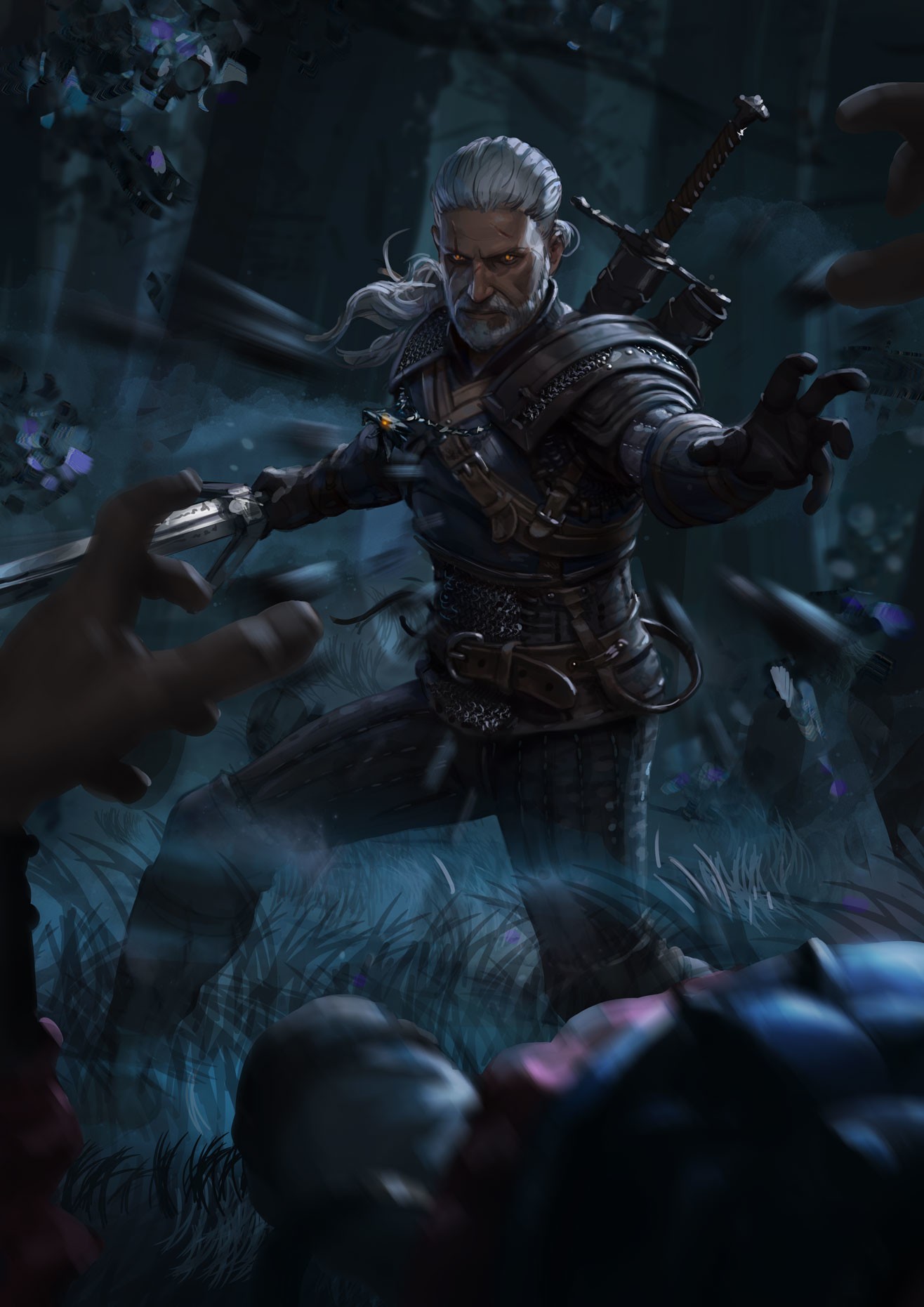 Geralt of Rivia from The Witcher 3: Wild Hunt HD Wallpaper