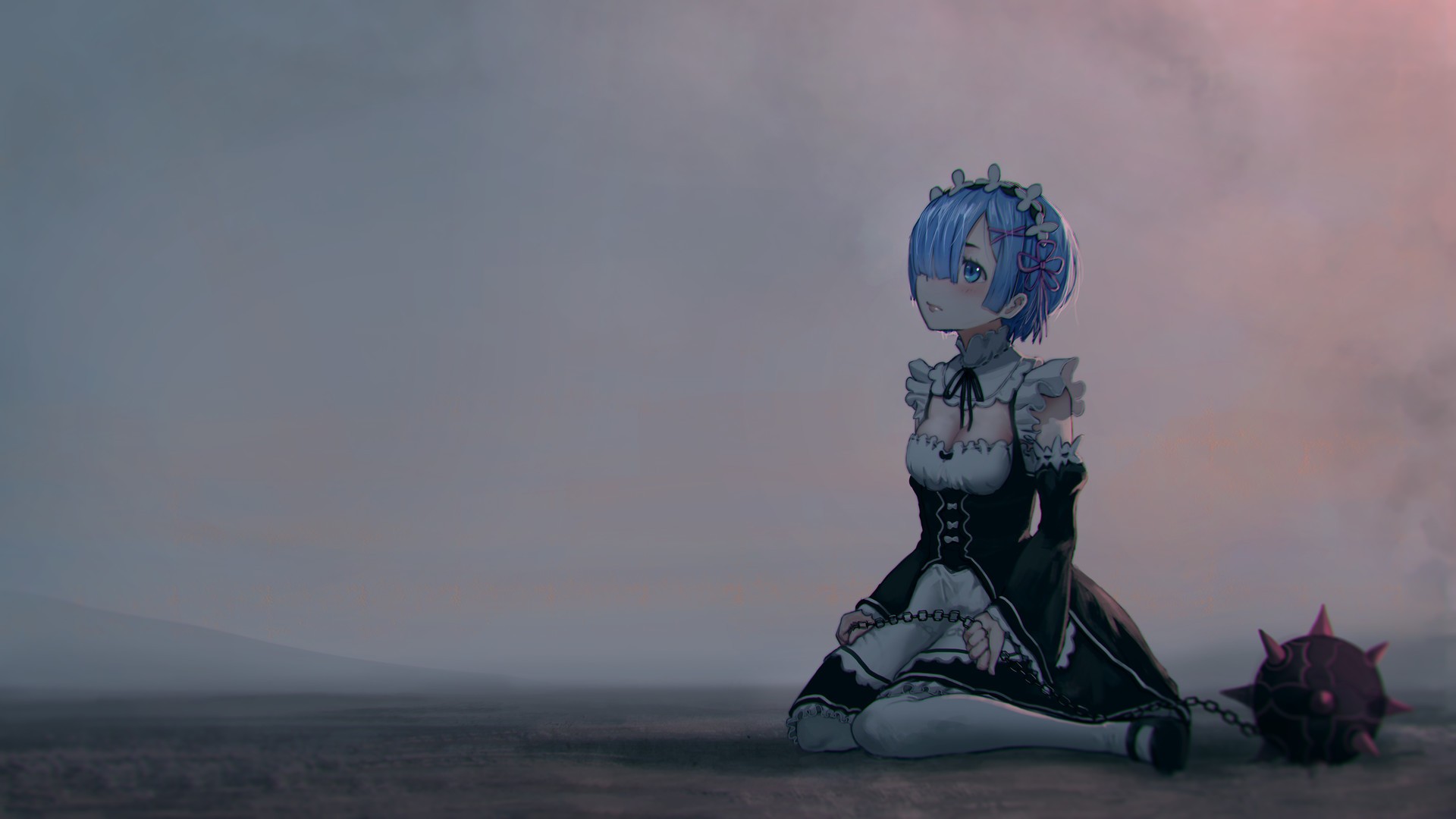 Rem from Re:Zero Kara Hajimeru Isekai Seikatsu HD Wallpaper