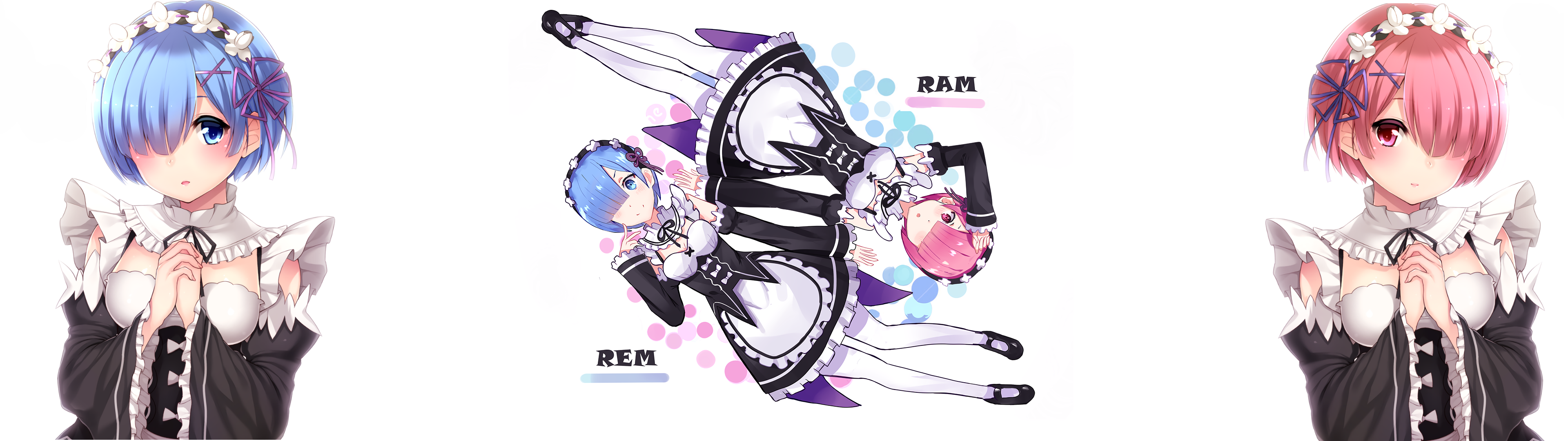 Rem and Ram from Re:Zero HD Wallpaper