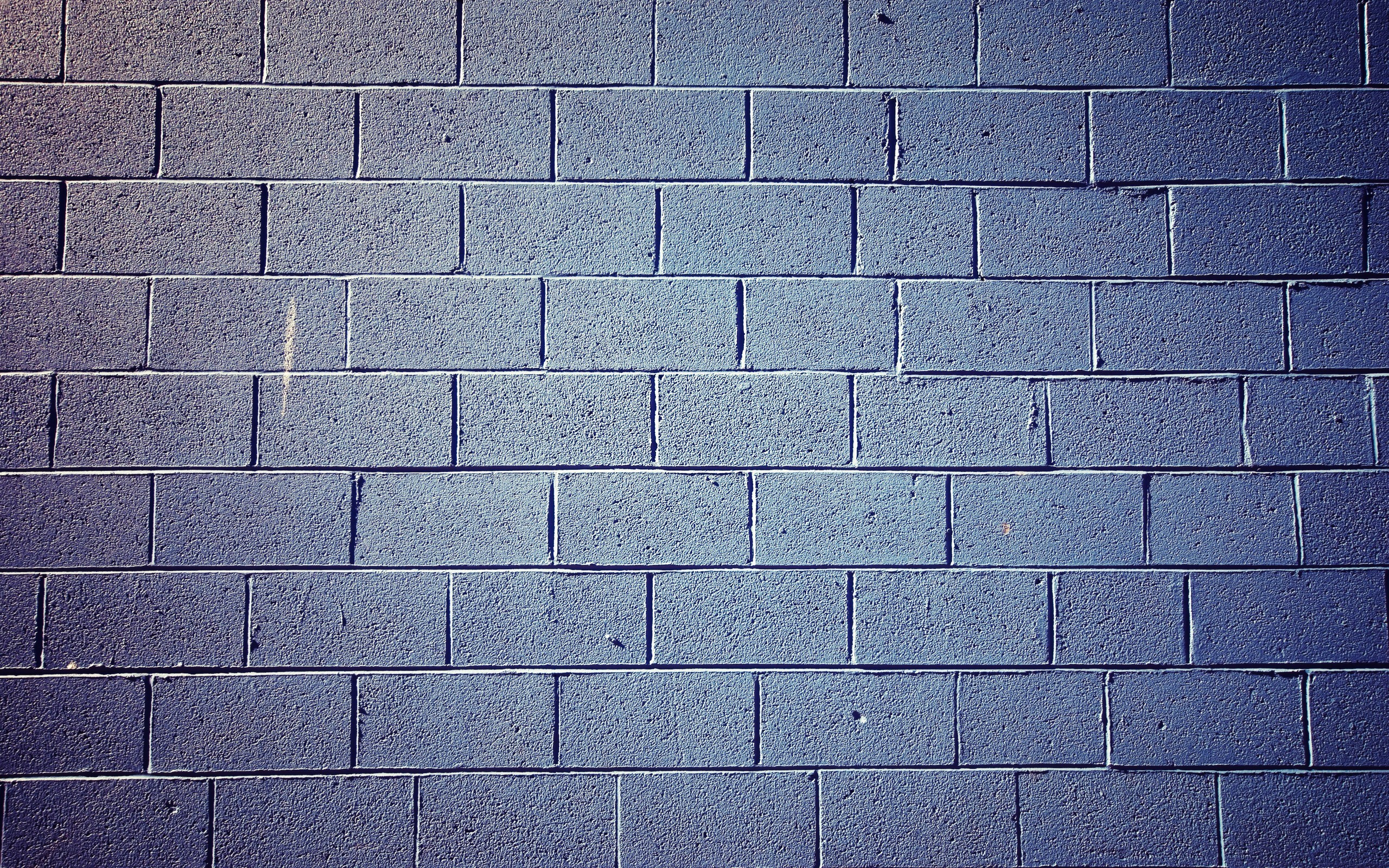 Blue brick wall texture HD Wallpaper