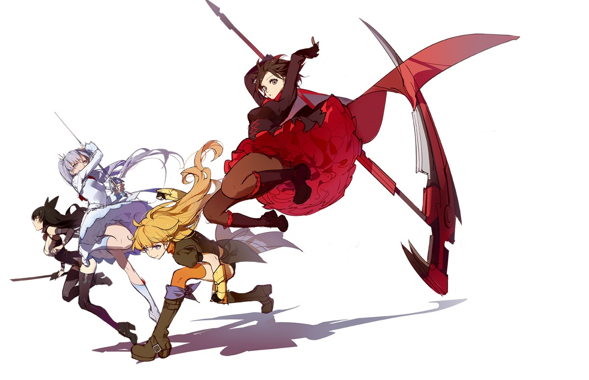 Team RWBY from RWBY in action HD Wallpaper