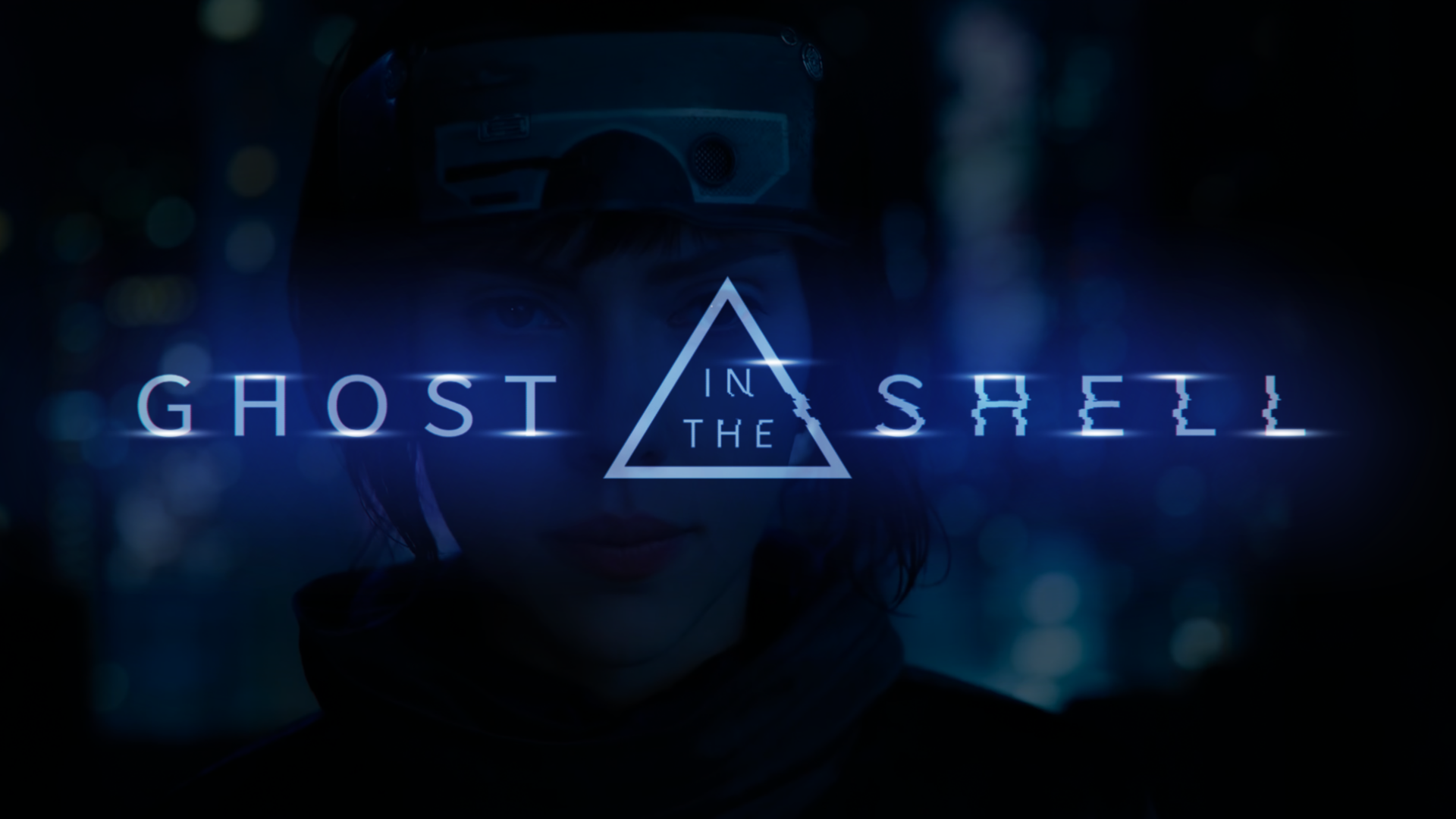 Ghost in the Shell movie title with Major Kusanagi HD Wallpaper