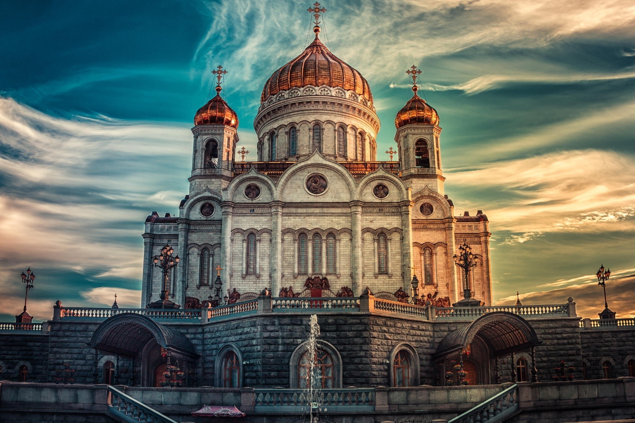 Cathedral of Christ the Saviour, Moscow, Russia HD Wallpaper