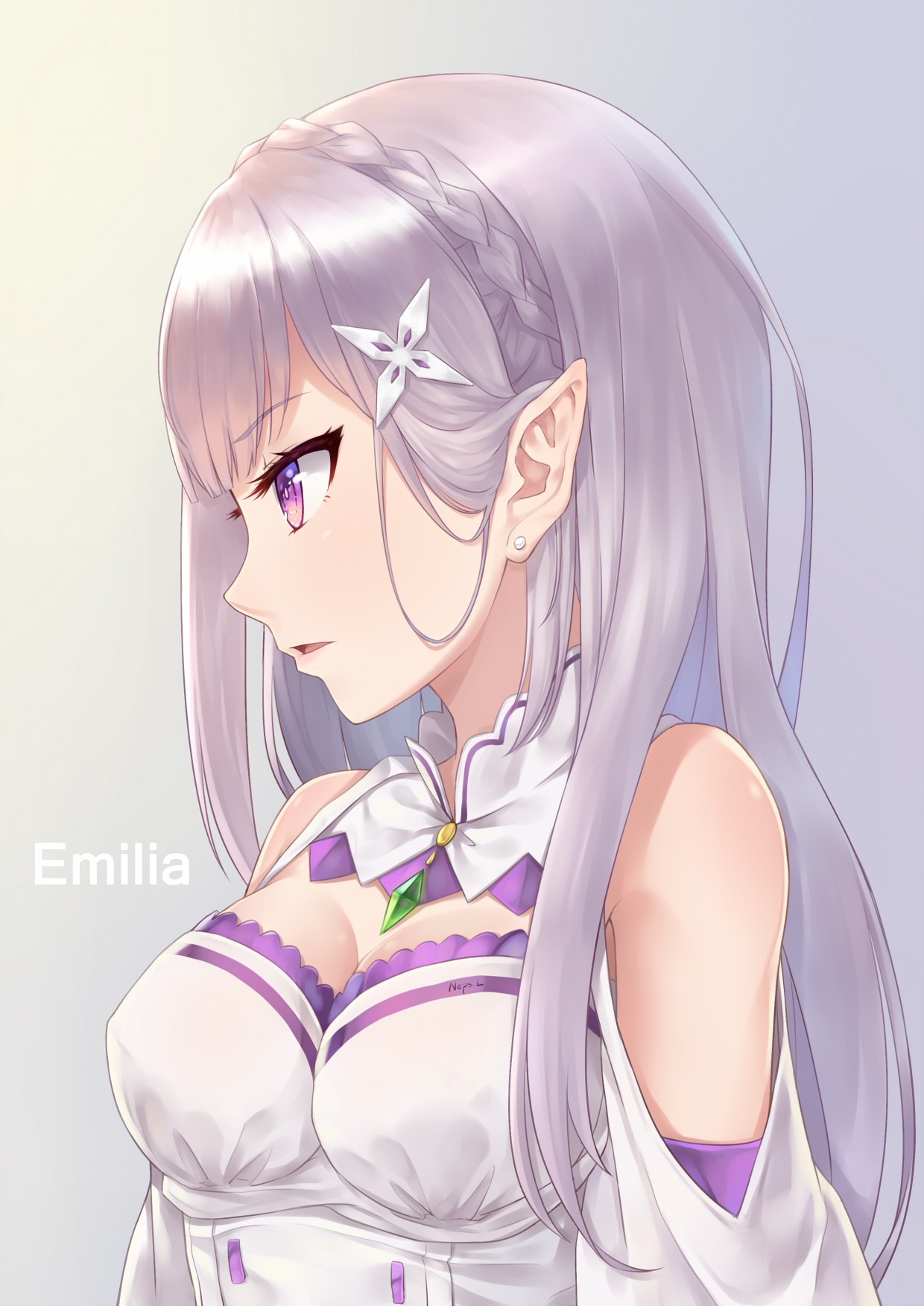 Emilia from Re:Zero HD Wallpaper