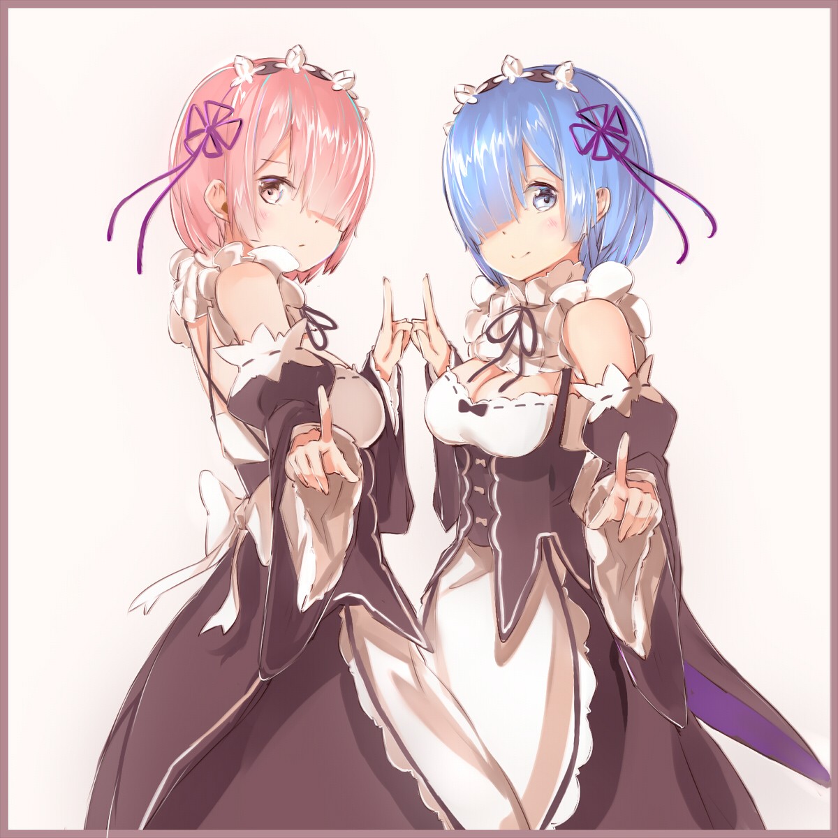 Rem and Ram from Re:Zero HD Wallpaper