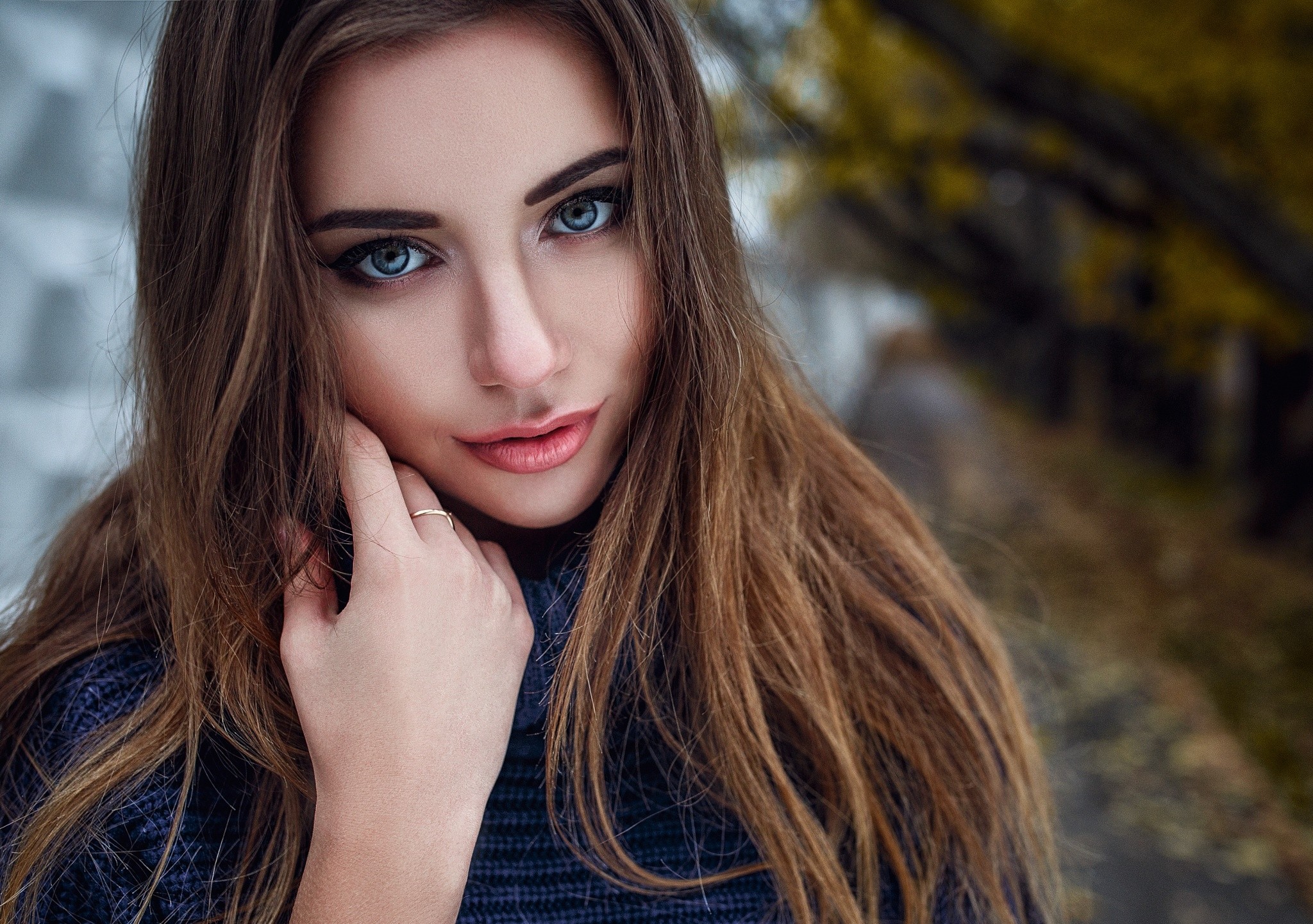 Daria Kodaneva portrait with depth of field HD Wallpaper