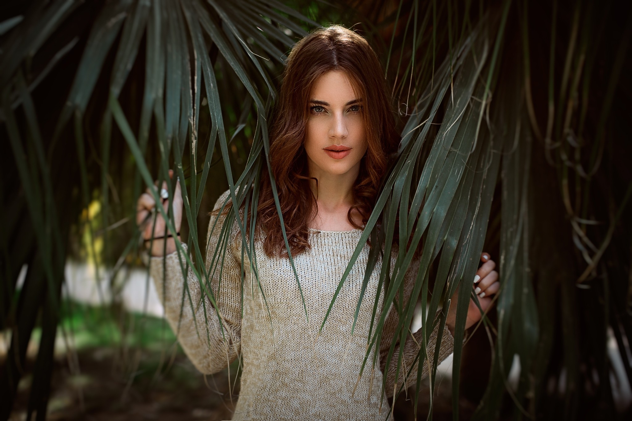 Portrait of a woman by Manthos Tsakiridis HD Wallpaper