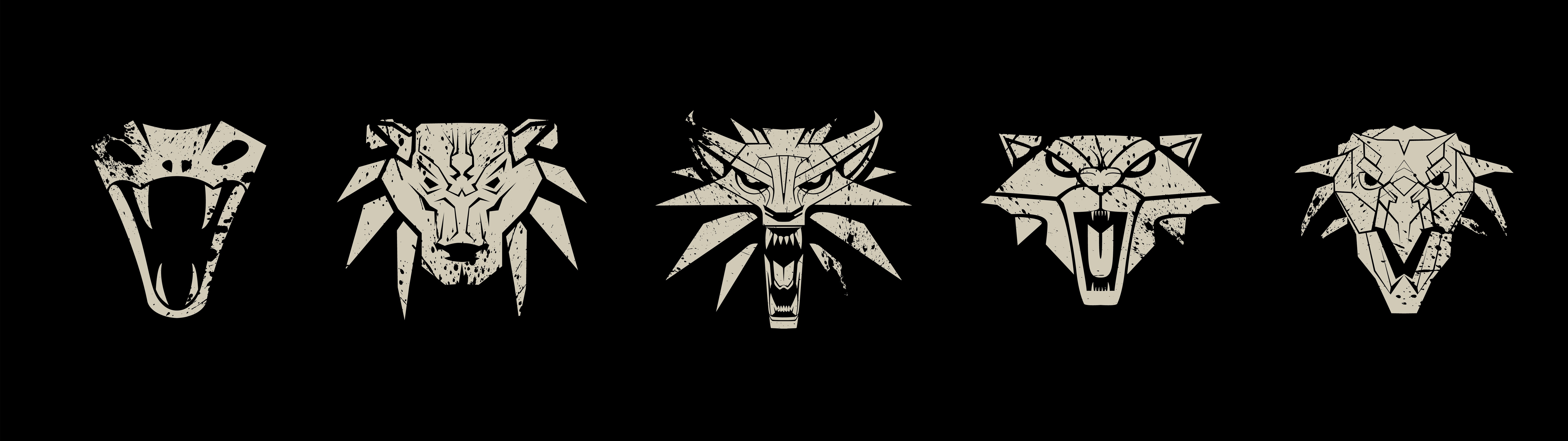 The Witcher 3: Wild Hunt School Symbols HD Wallpaper
