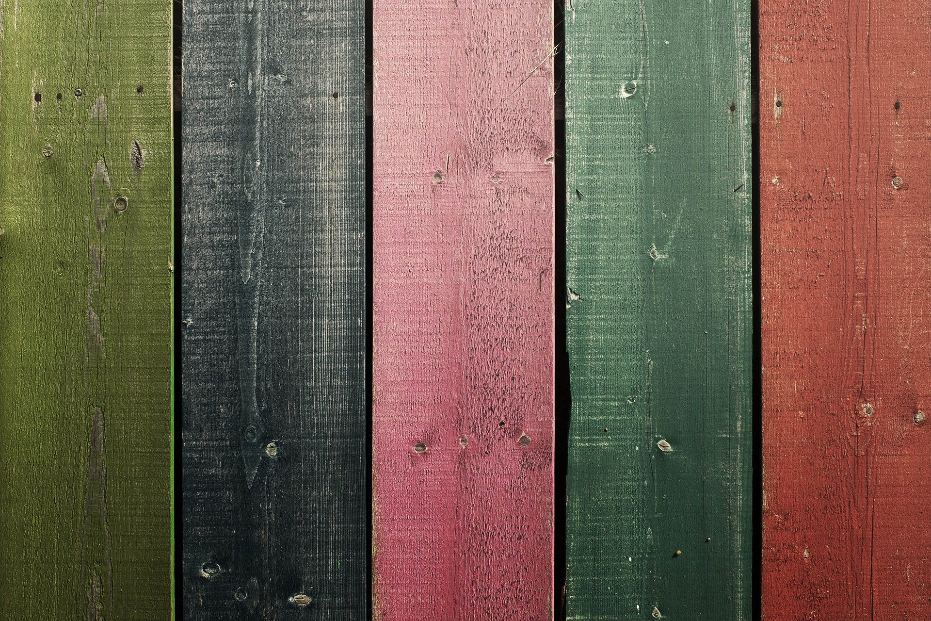 Multi-colored wooden planks texture HD Wallpaper